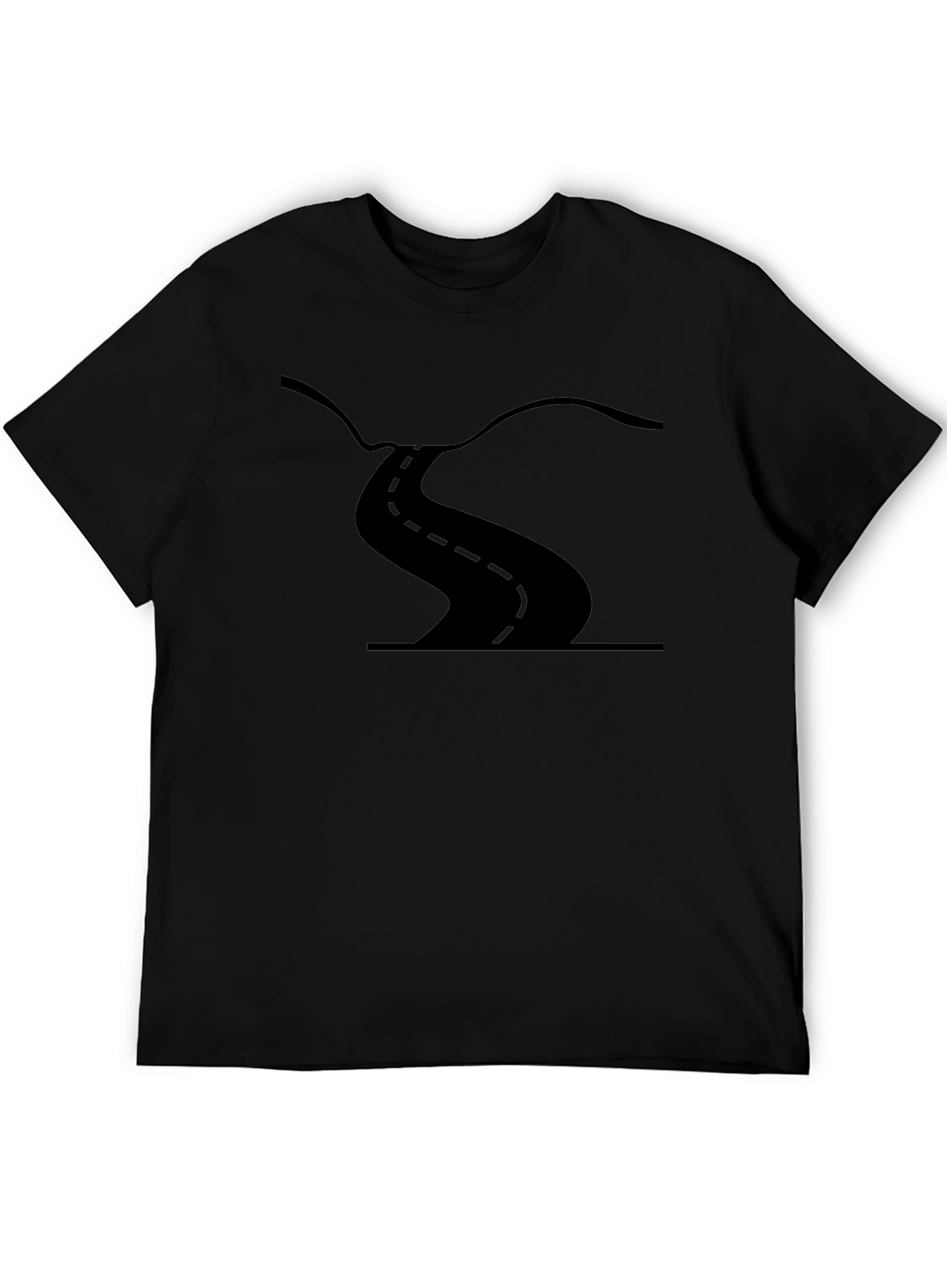 Road Graphic Black T-Shirt