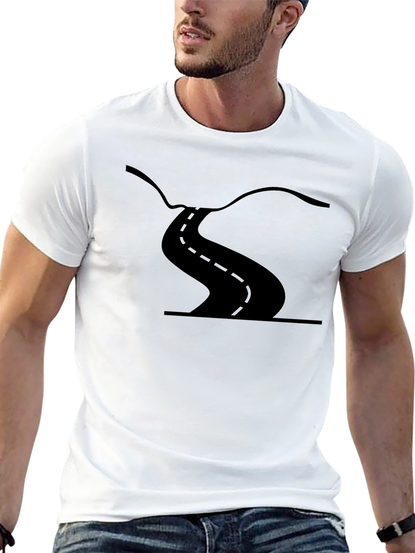 Road Graphic Black T-Shirt