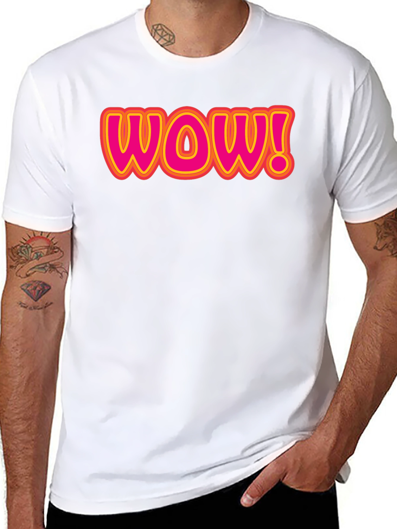 WOW! Graphic T-Shirt - Bold & Fun Design
