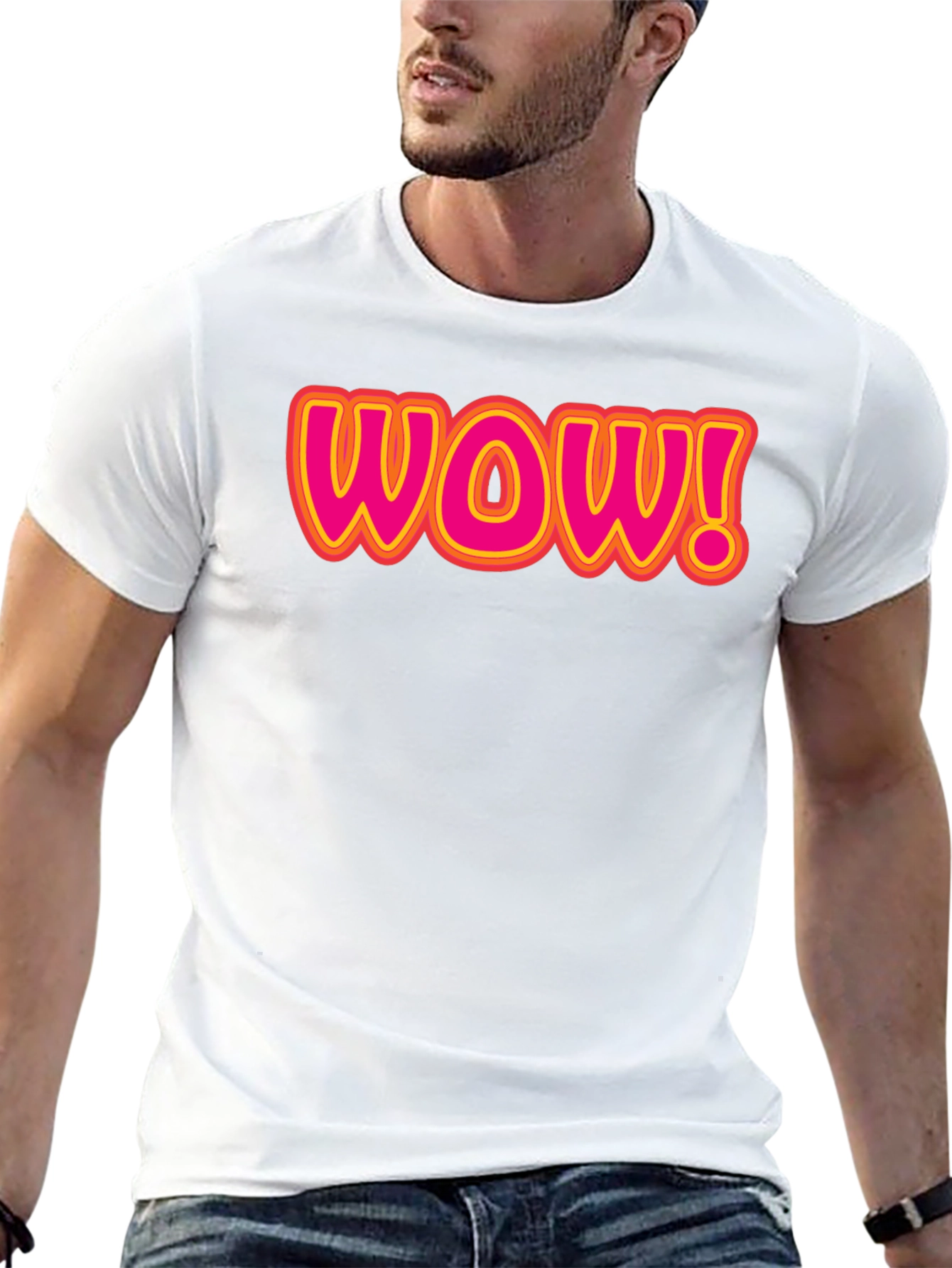 WOW! Graphic T-Shirt - Bold & Fun Design