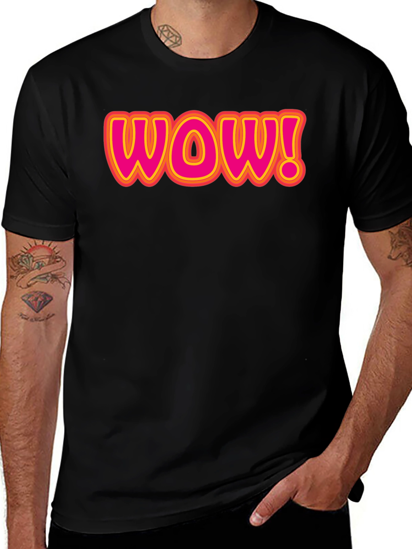WOW! Graphic T-Shirt - Bold & Fun Design