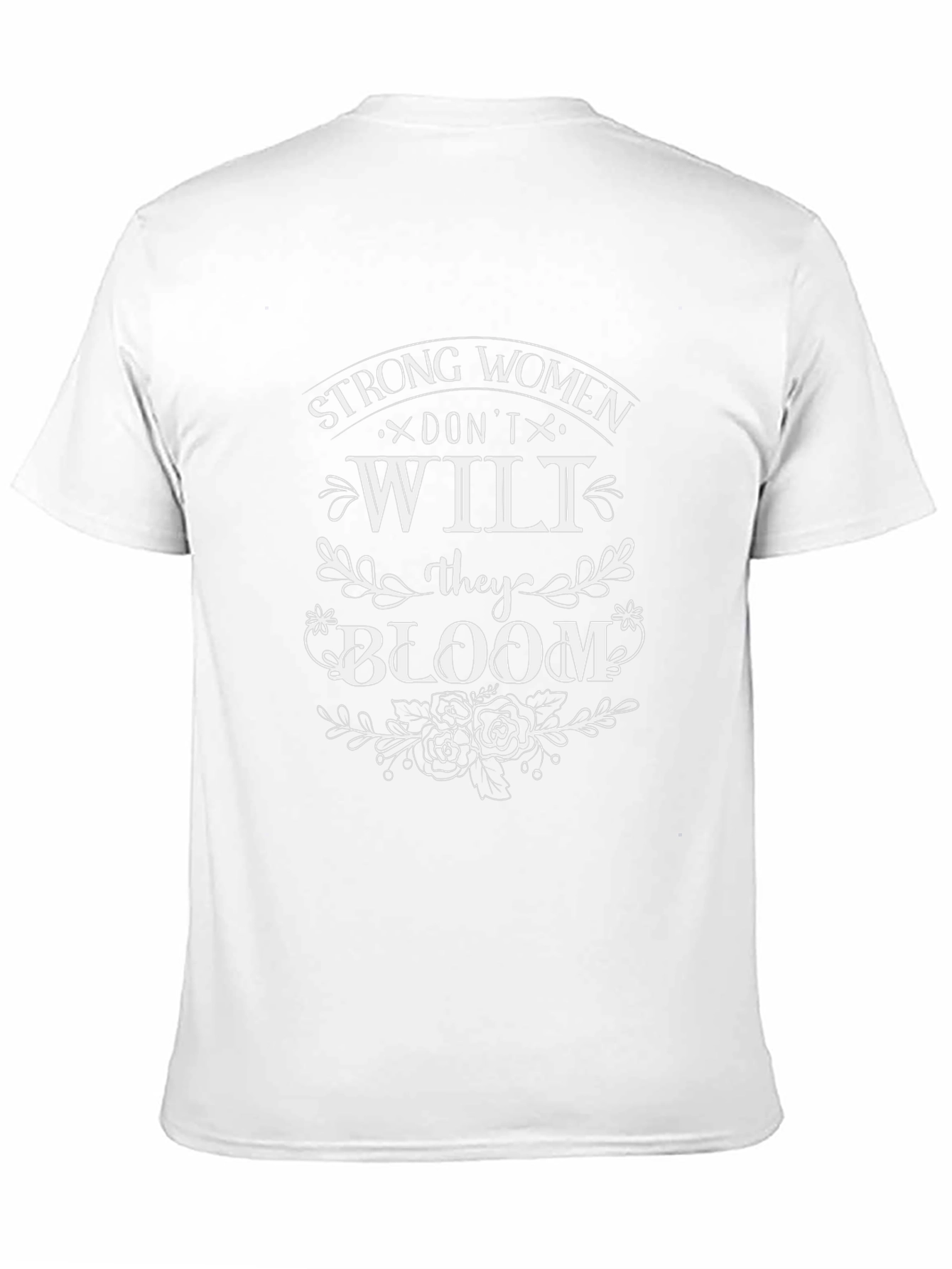 Strong Women Bloom Graphic Tee - Black