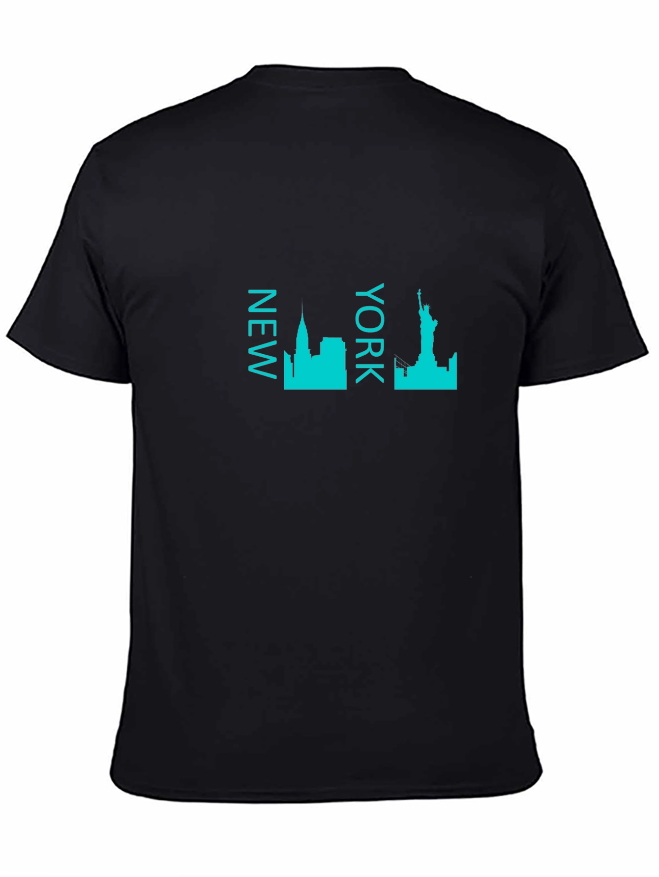 New York Skyline Graphic Tee - Black