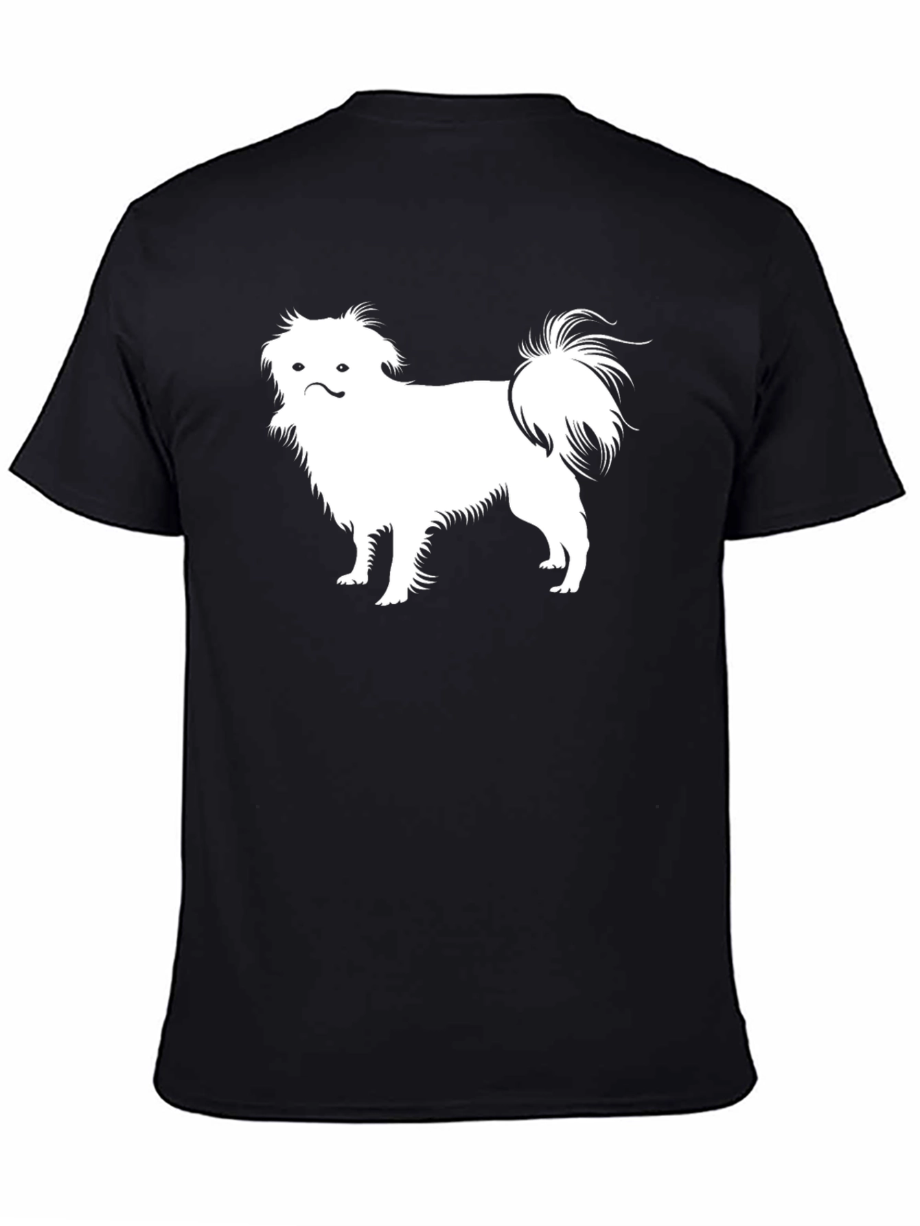 Pekingese Dog Graphic Tee - Black Cotton T-Shirt