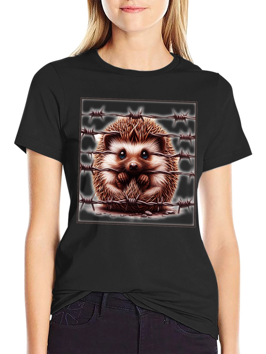 Hedgehog Barbed Wire Graphic Tee