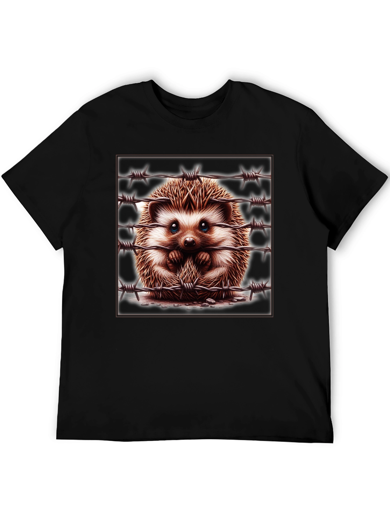 Hedgehog Barbed Wire Graphic Tee