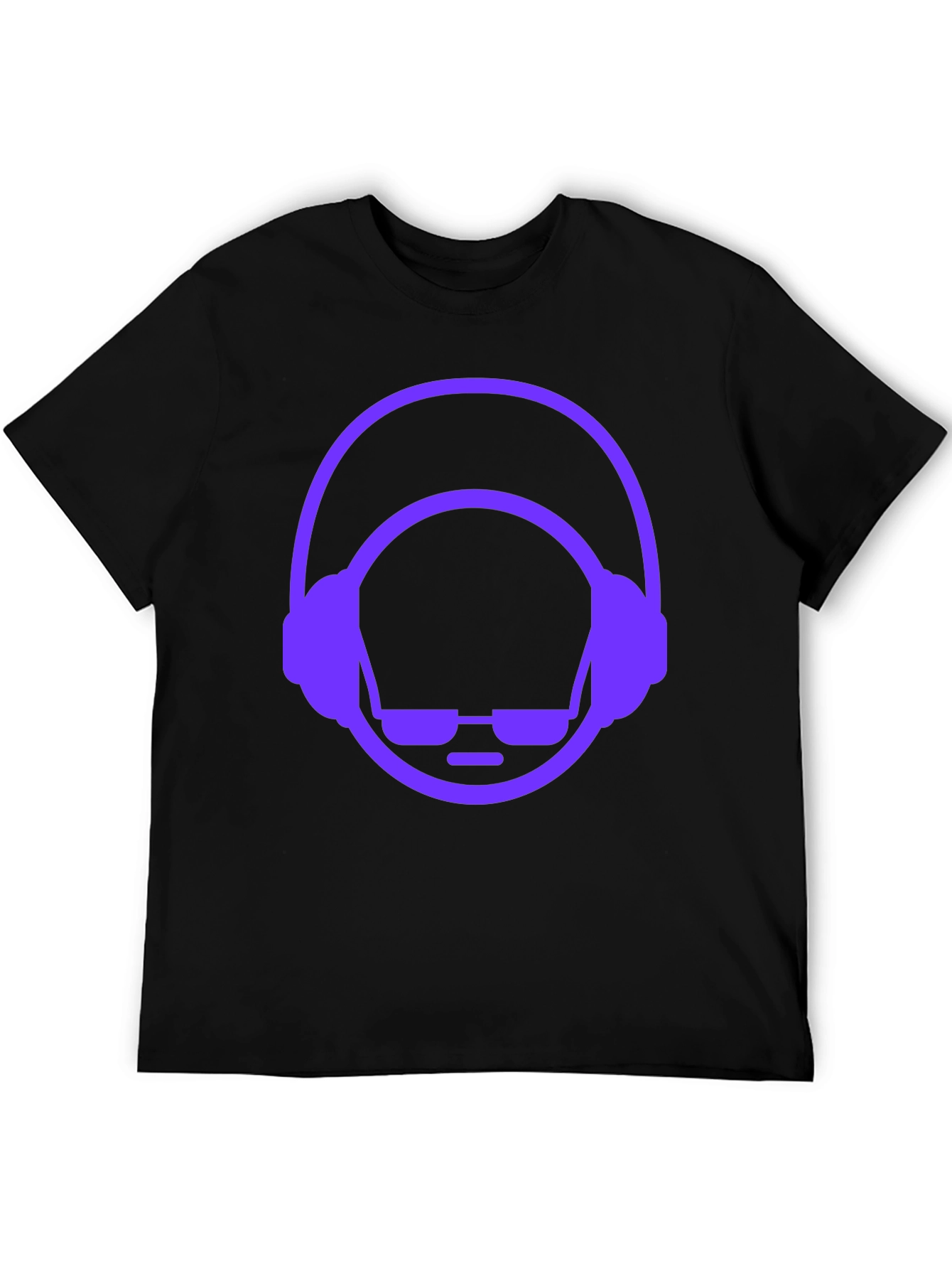 Cool DJ Graphic Tee - Black Cotton T-Shirt
