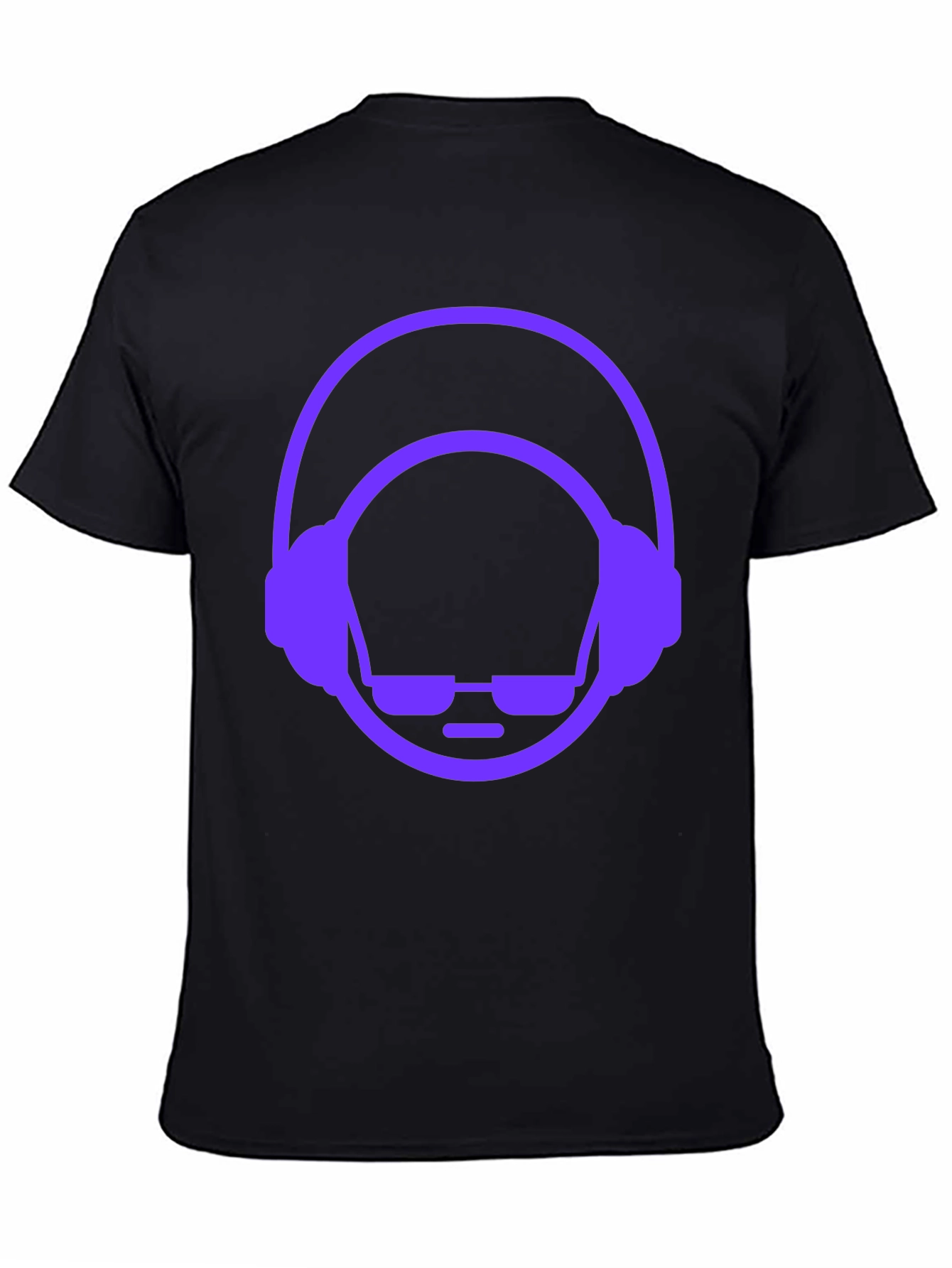 Cool DJ Graphic Tee - Black Cotton T-Shirt