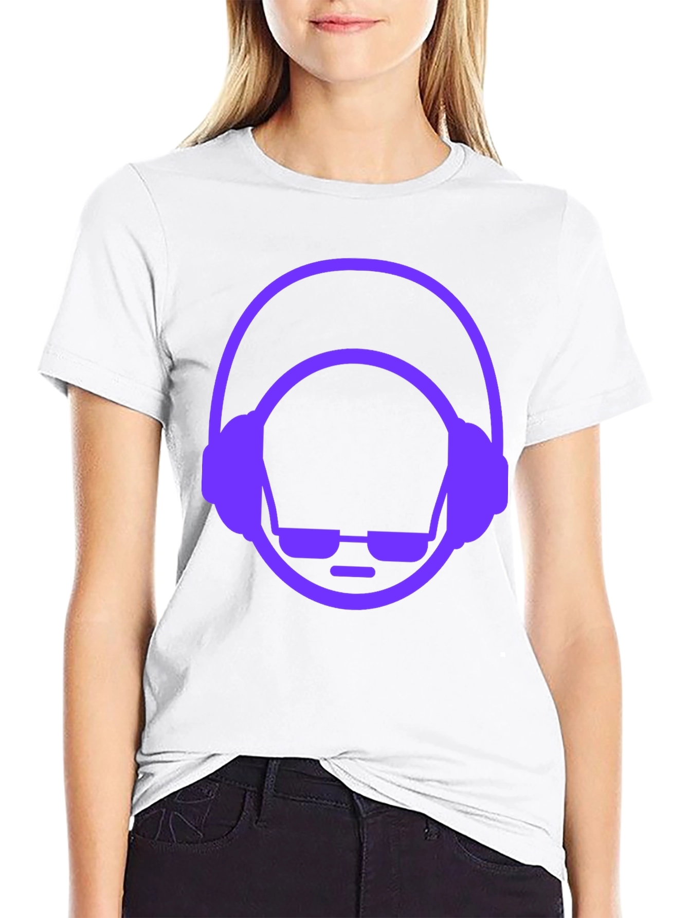 Cool DJ Graphic Tee - Black Cotton T-Shirt