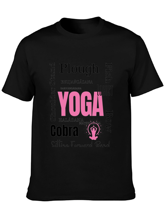 Yoga Asana Word Art T-Shirt