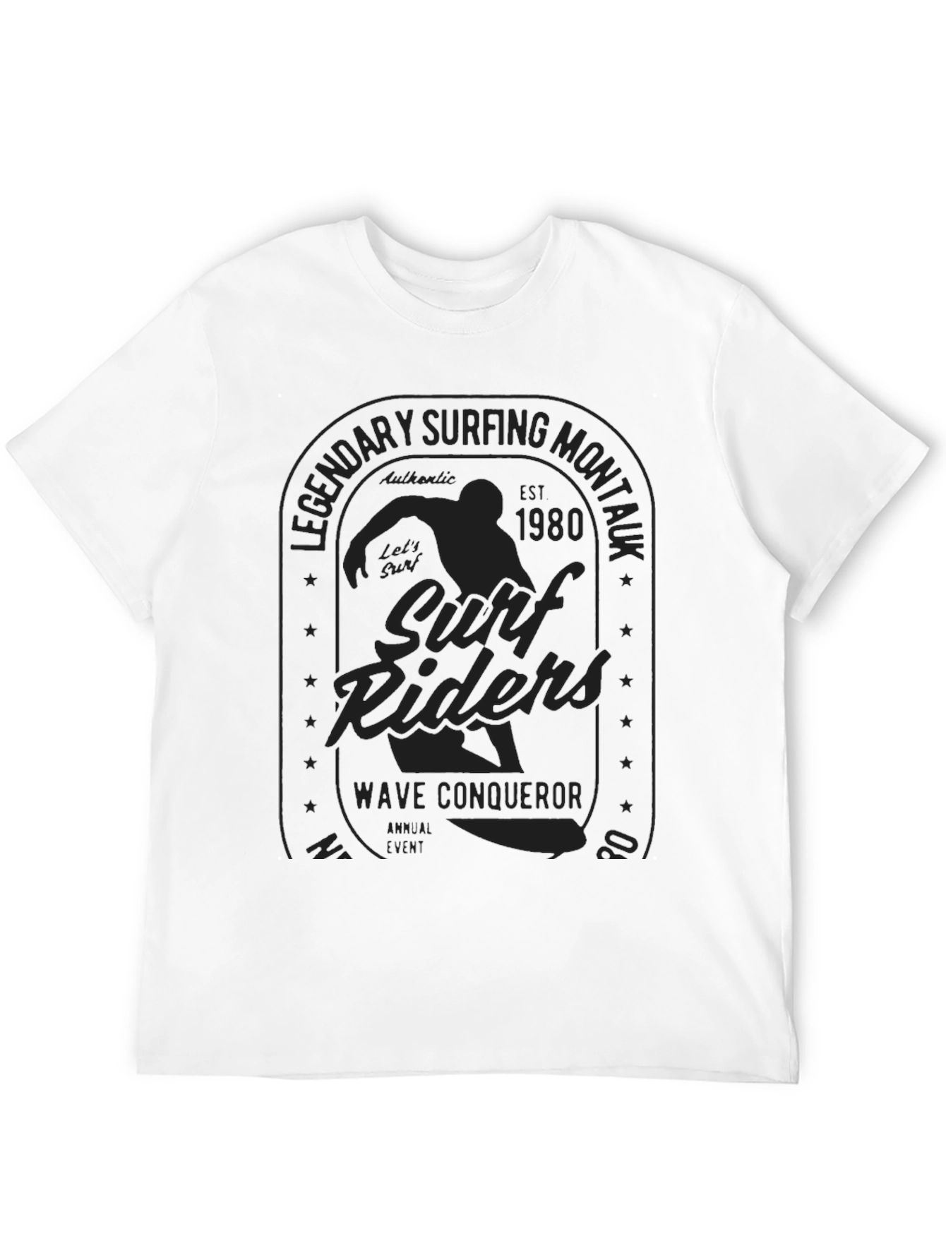 Legendary Surfing Montauk Black T-Shirt