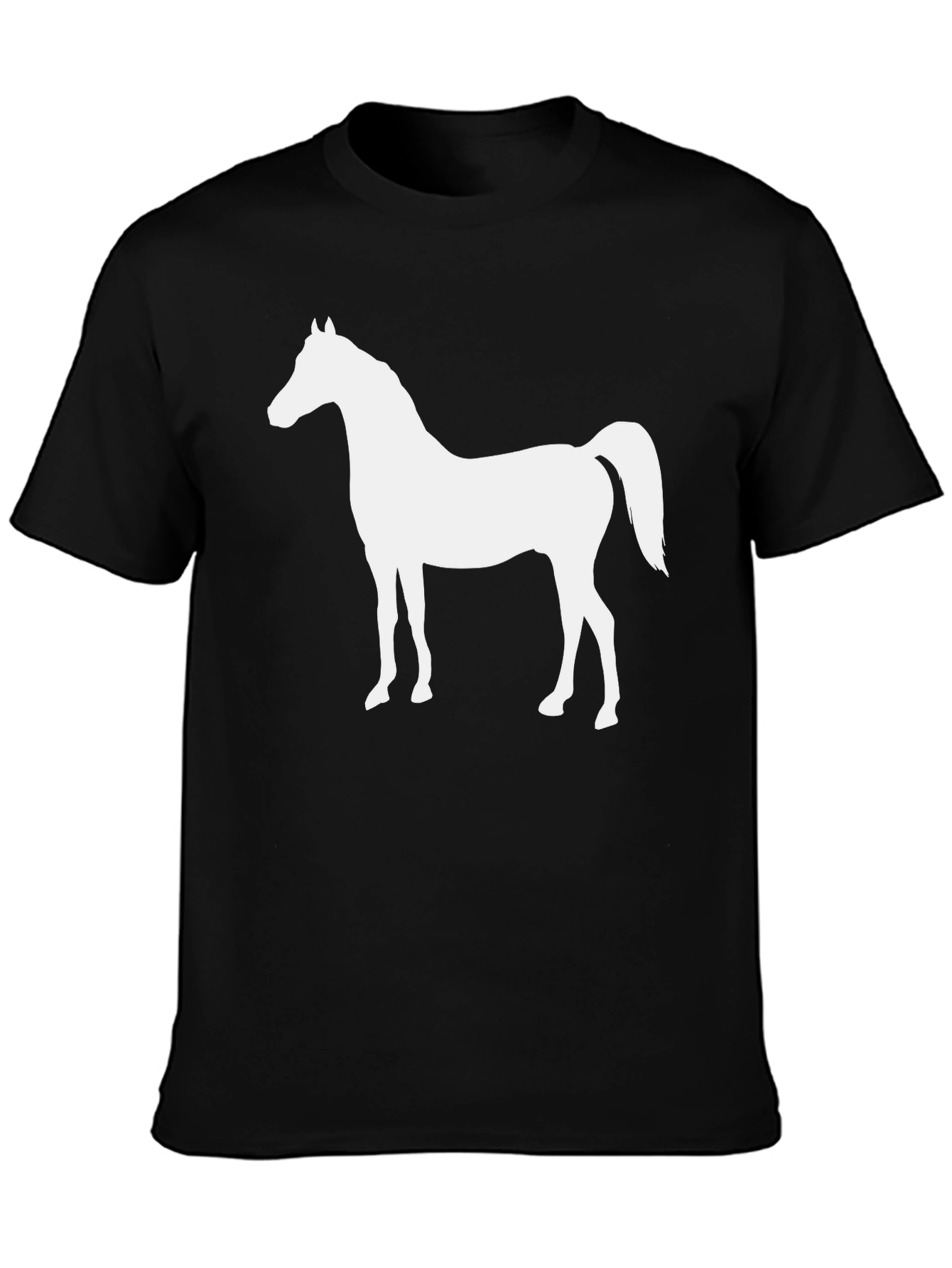Horse Graphic T-Shirt | Black Cotton Tee