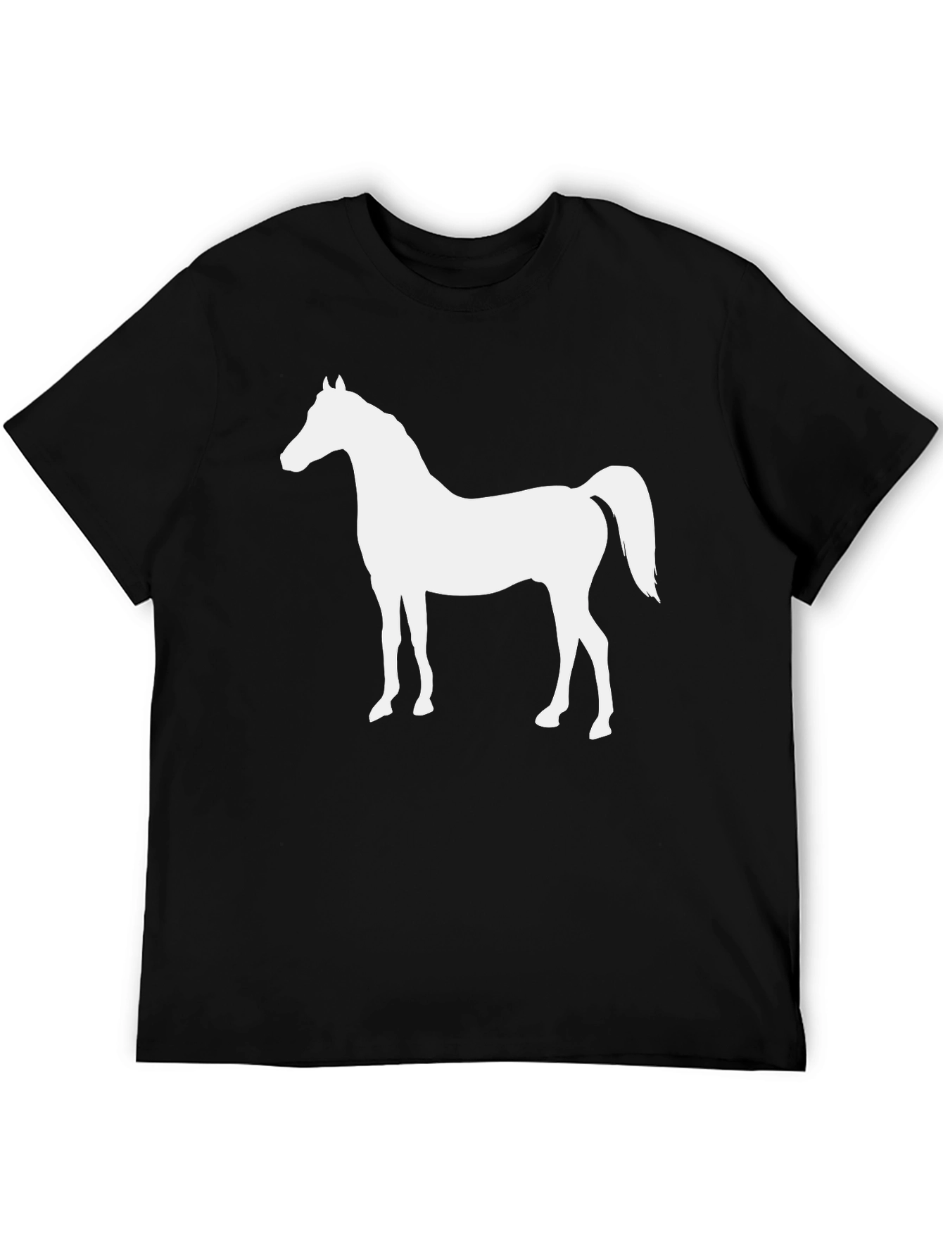 Horse Graphic T-Shirt | Black Cotton Tee