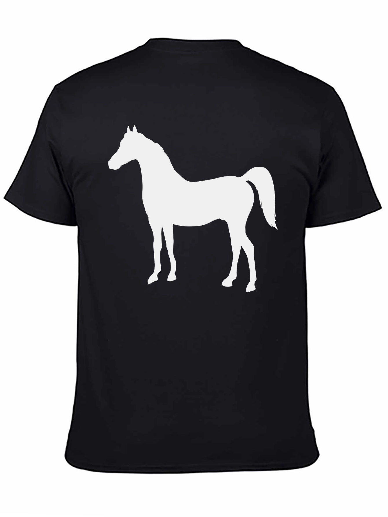 Horse Graphic T-Shirt | Black Cotton Tee