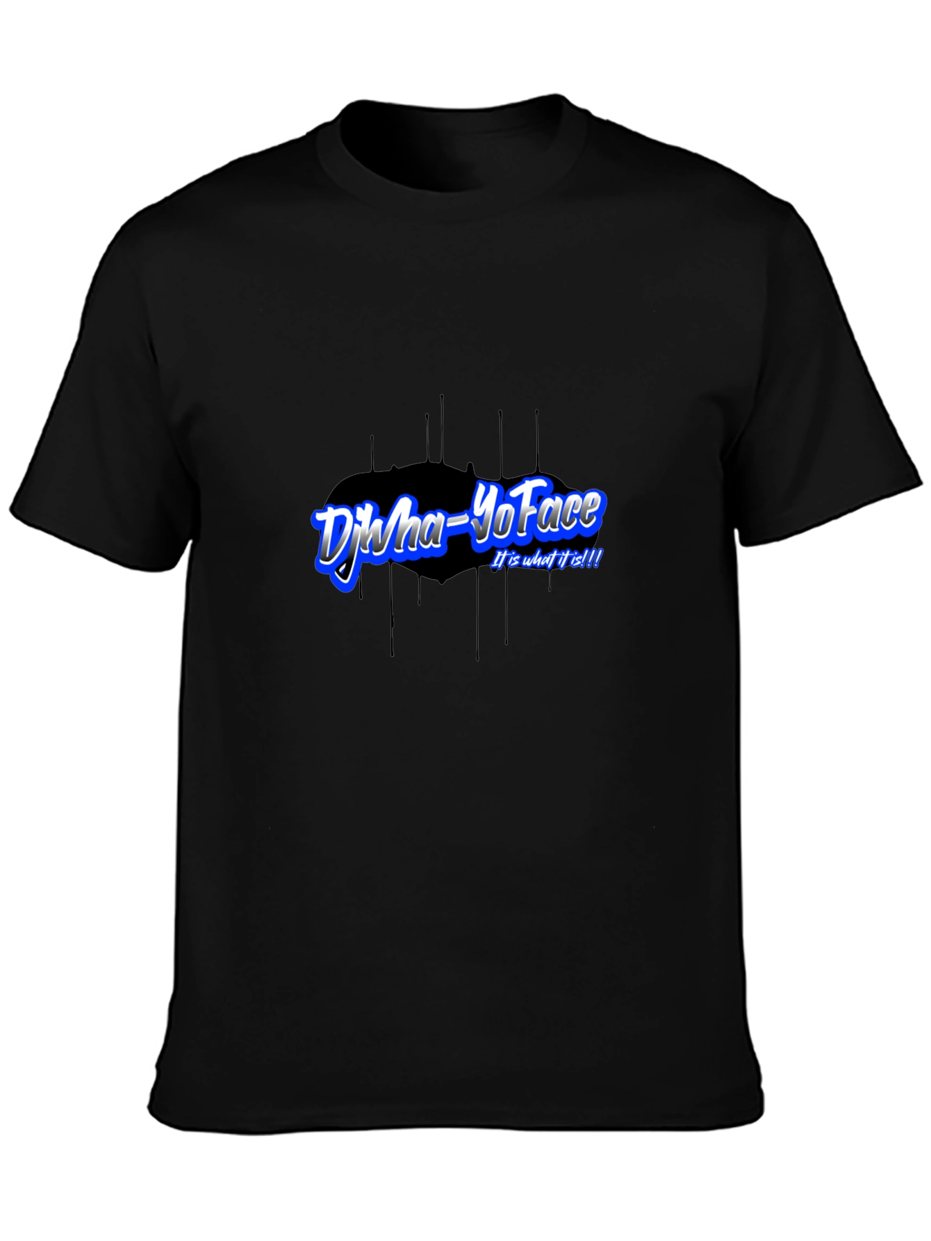 Djwa-YoFace Black T-Shirt - Unique Design
