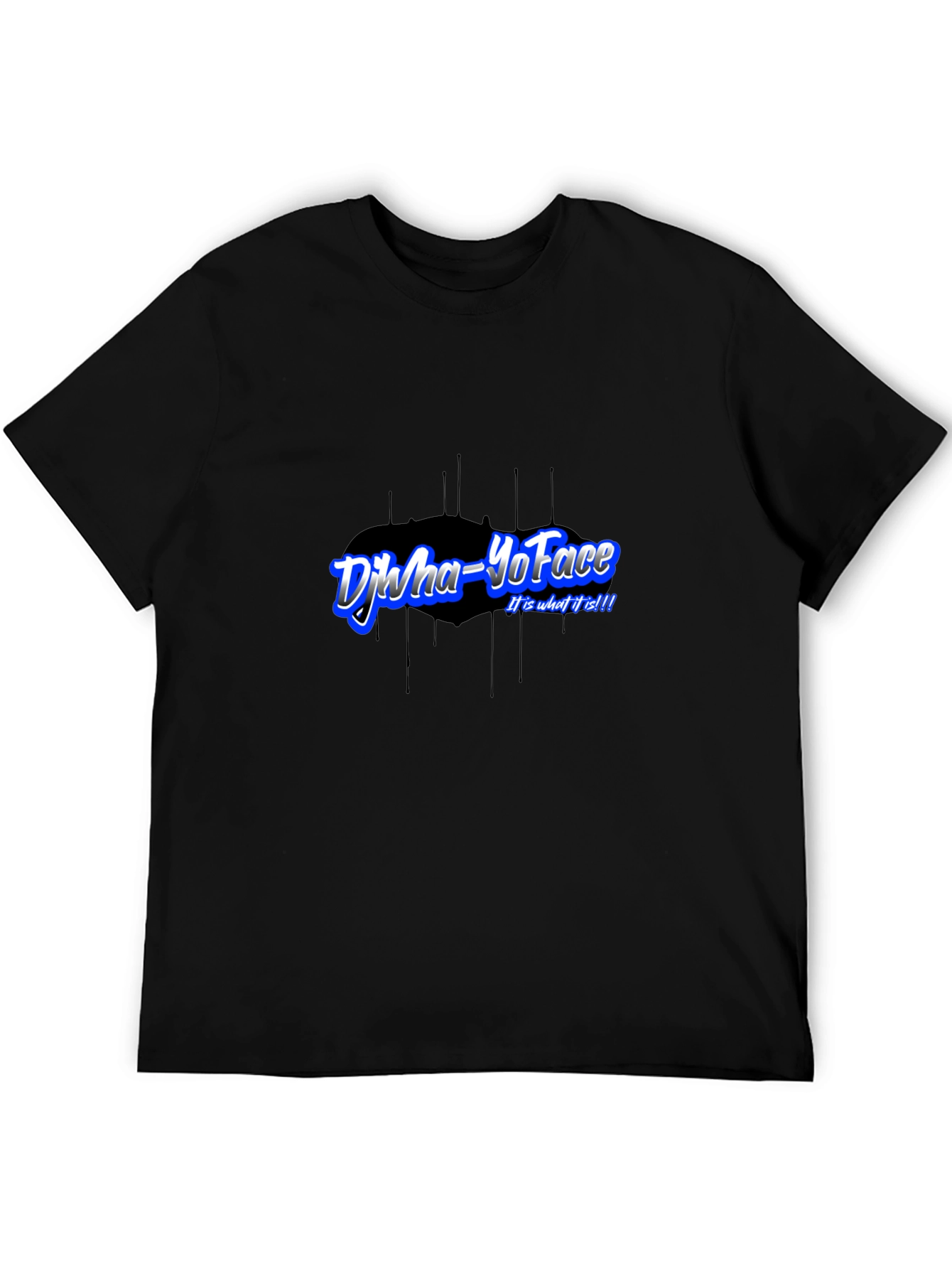 Djwa-YoFace Black T-Shirt - Unique Design