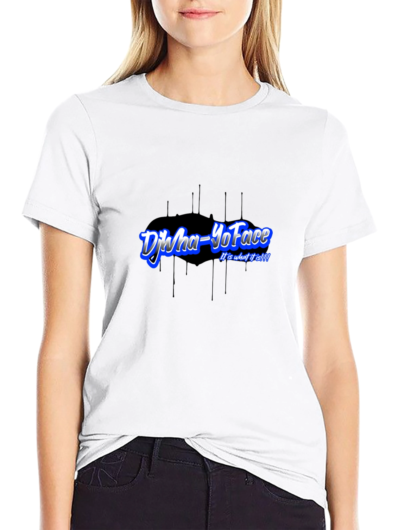 Djwa-YoFace Black T-Shirt - Unique Design