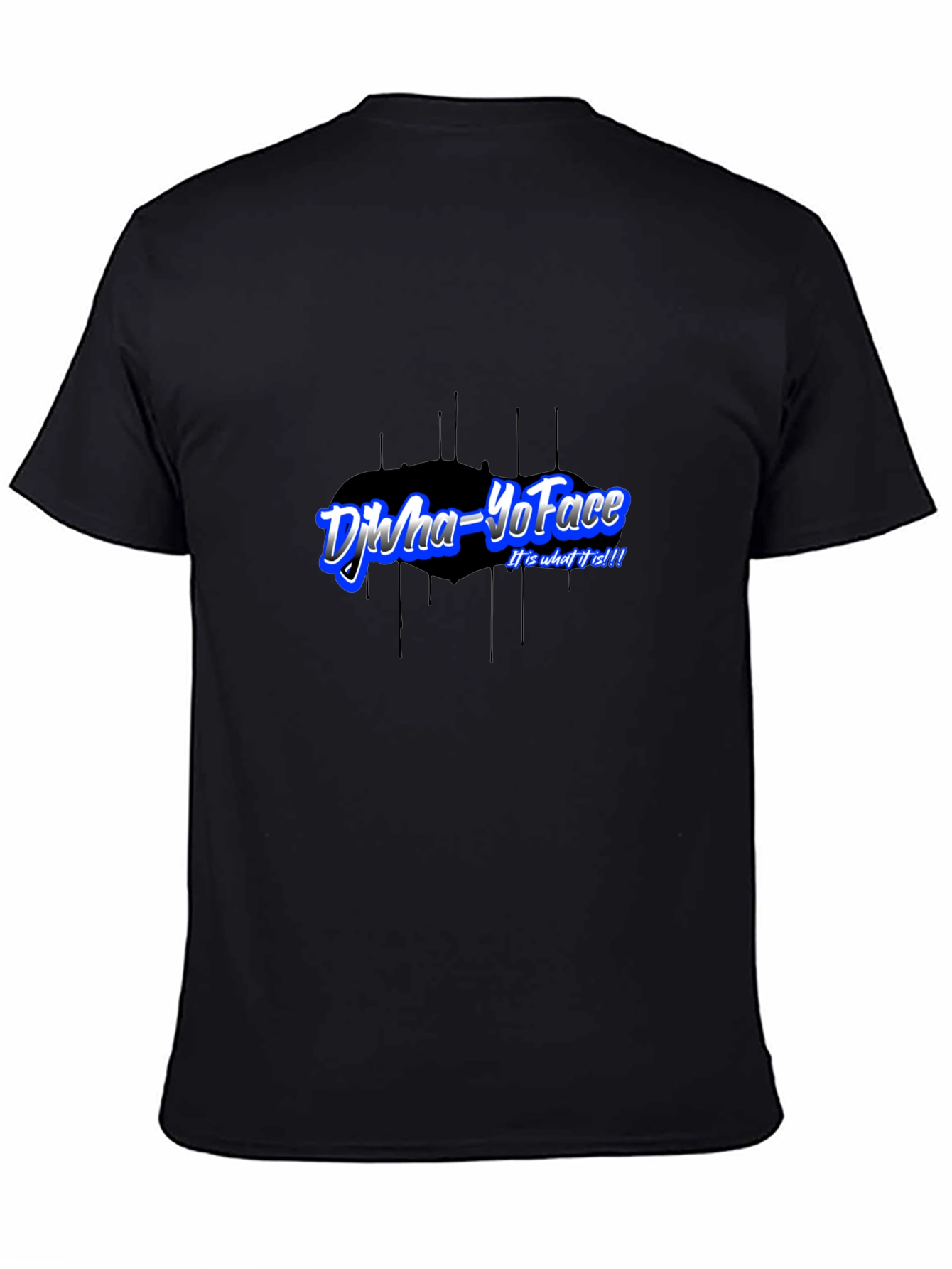 Djwa-YoFace Black T-Shirt - Unique Design