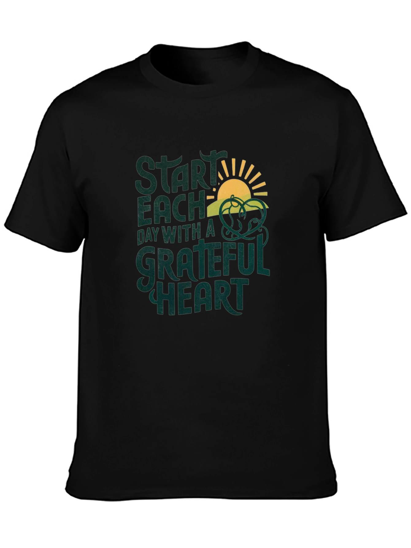 Grateful Heart Graphic Tee - Inspirational Comfort
