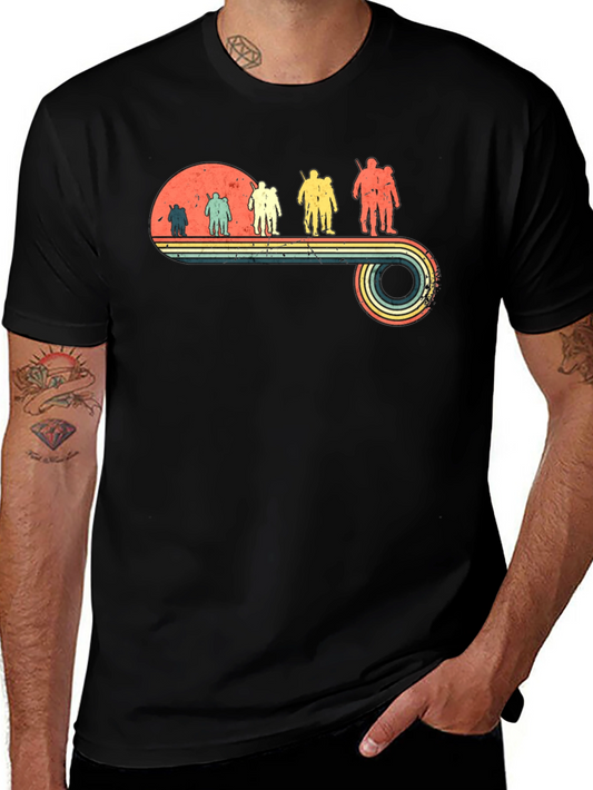 Retro Hiking Crew Neck T-Shirt