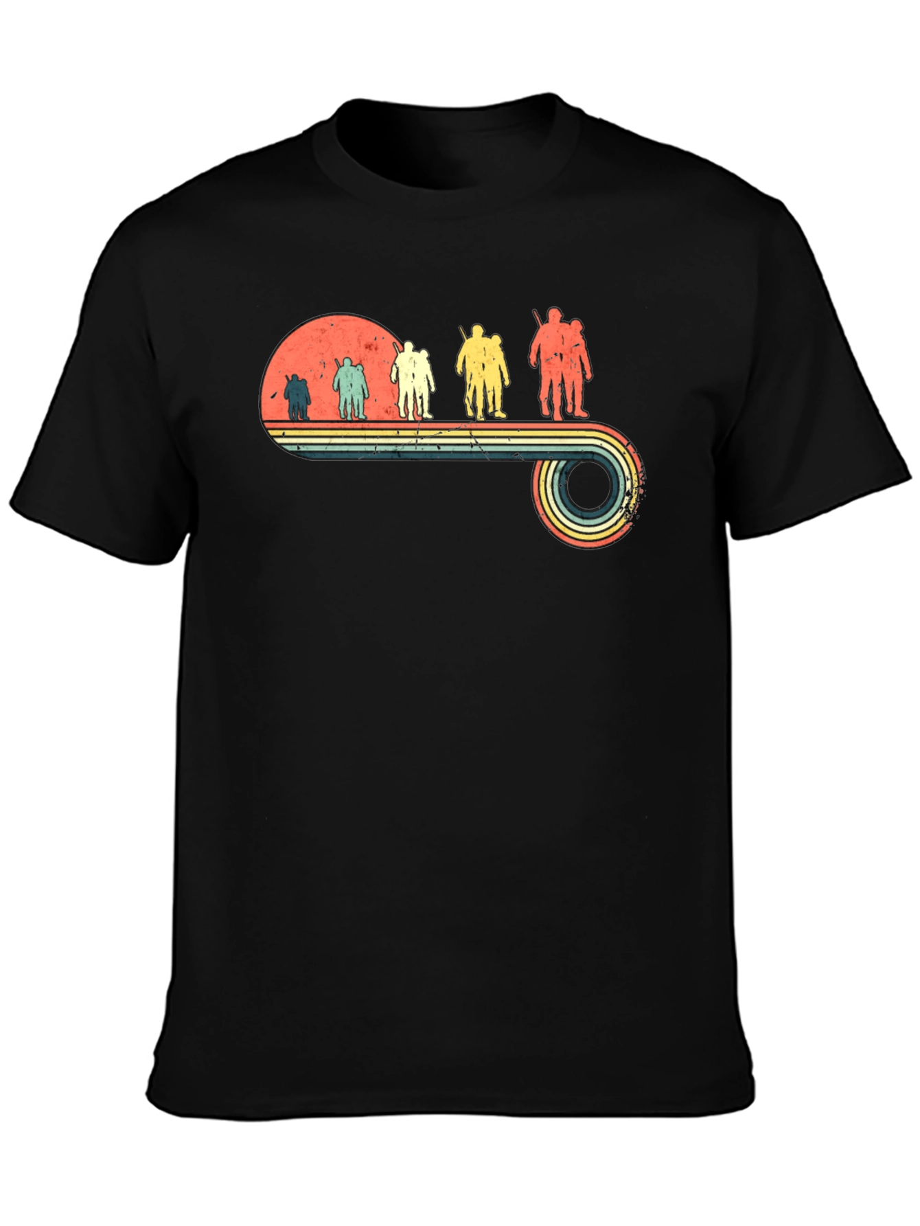 Retro Hiking Crew Neck T-Shirt