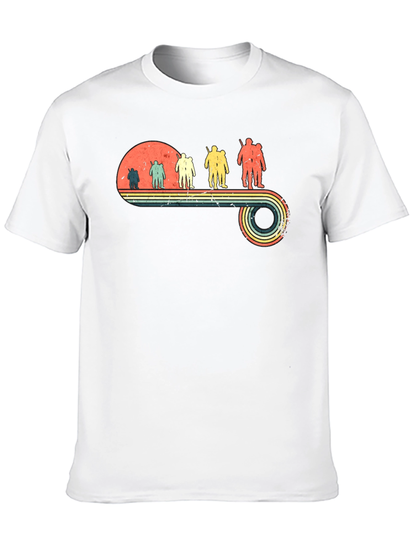 Retro Hiking Crew Neck T-Shirt
