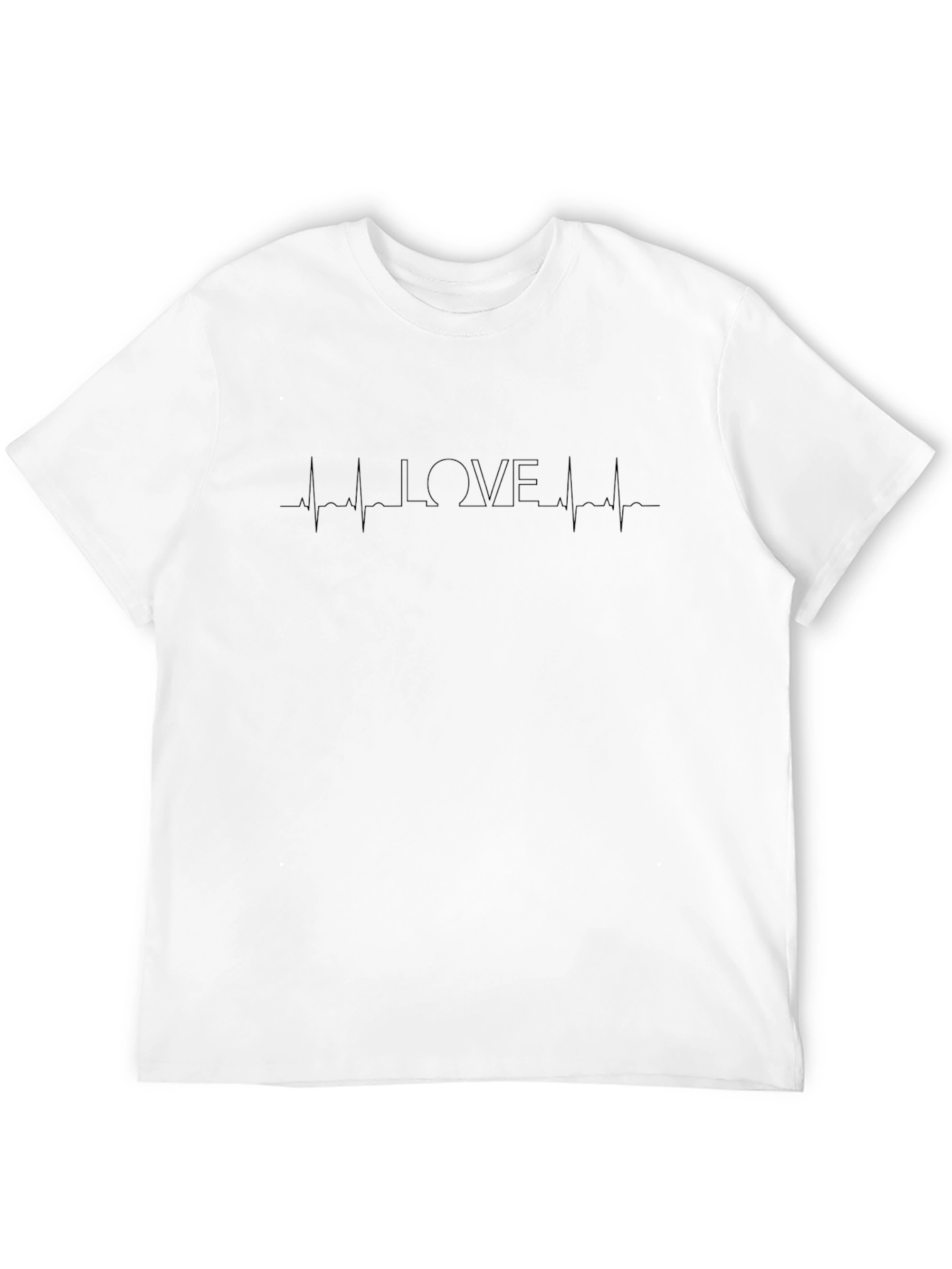 Heartbeat Love T-Shirt - Black