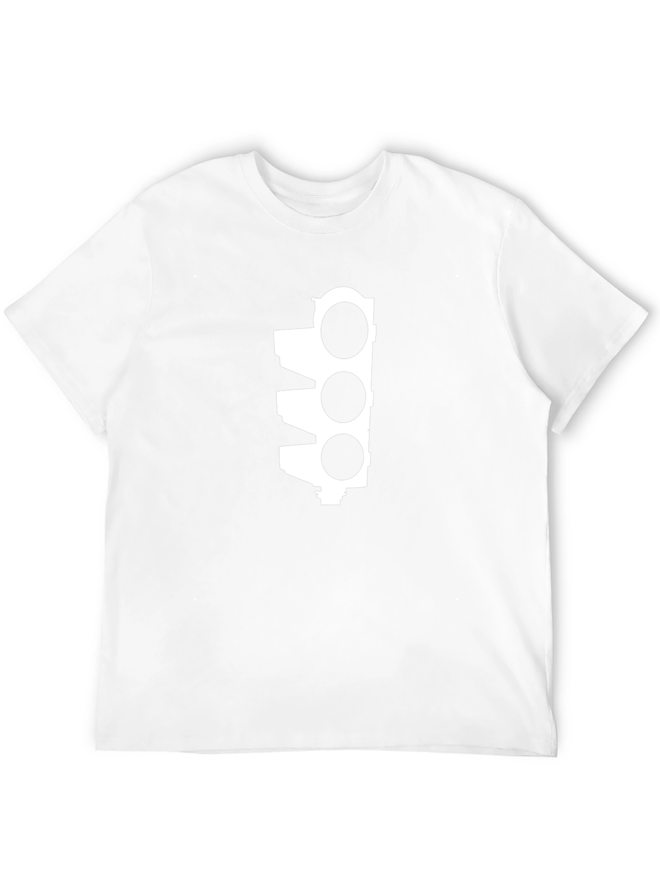 Traffic Light Graphic Tee - Black Cotton Blend