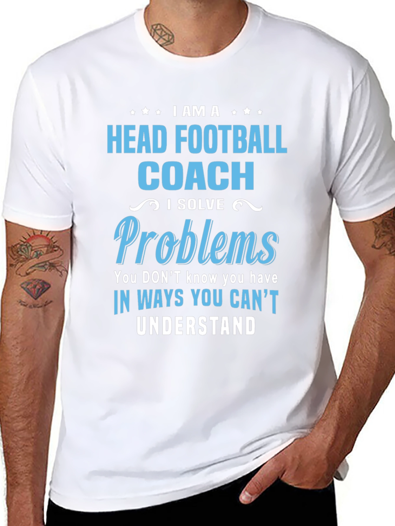 Head Football Coach Problem Solver T-Shirt