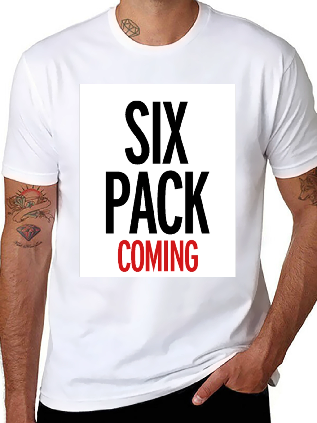 Six Pack Coming T-Shirt
