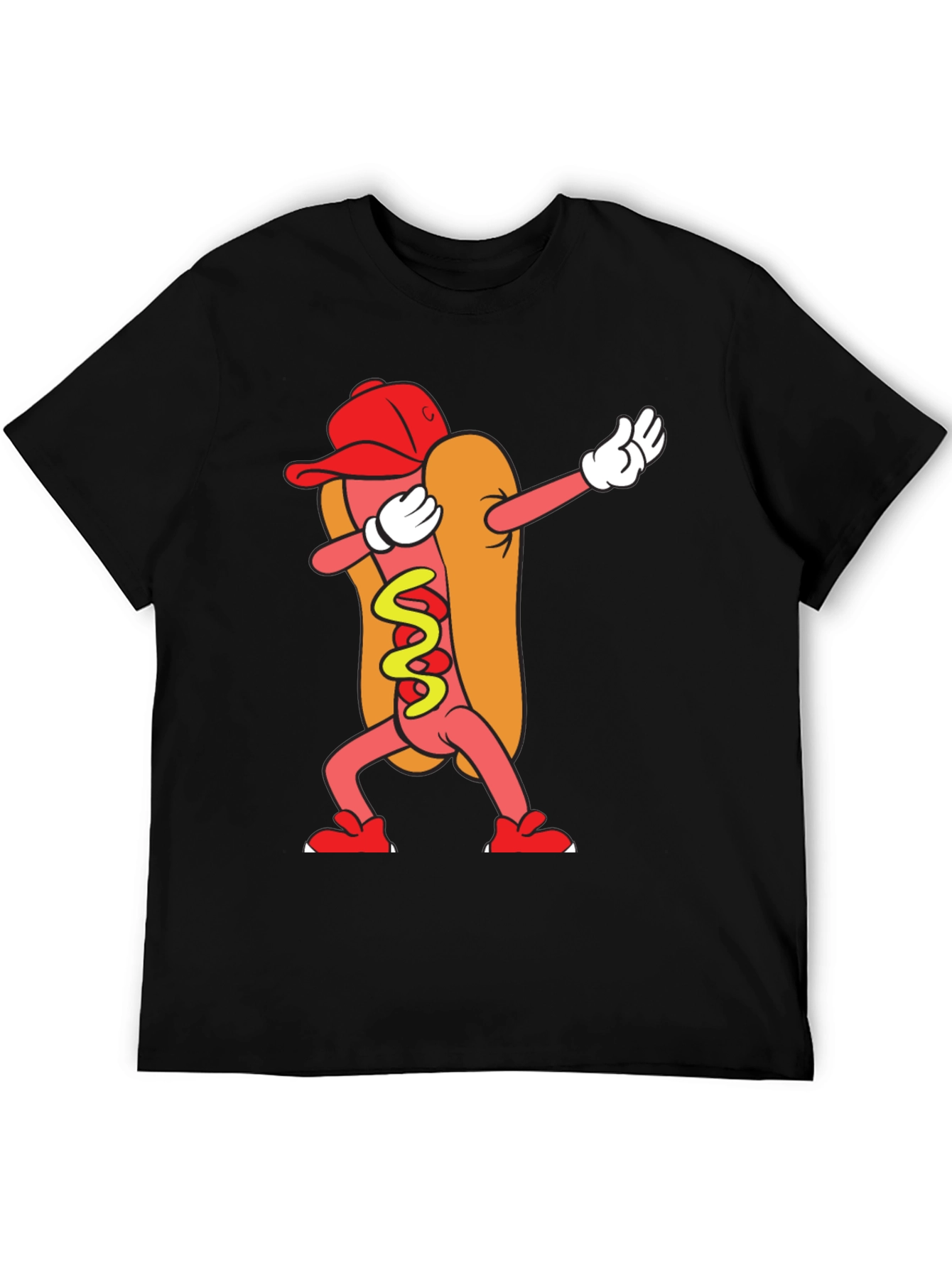 Dabbing Hot Dog Graphic Tee