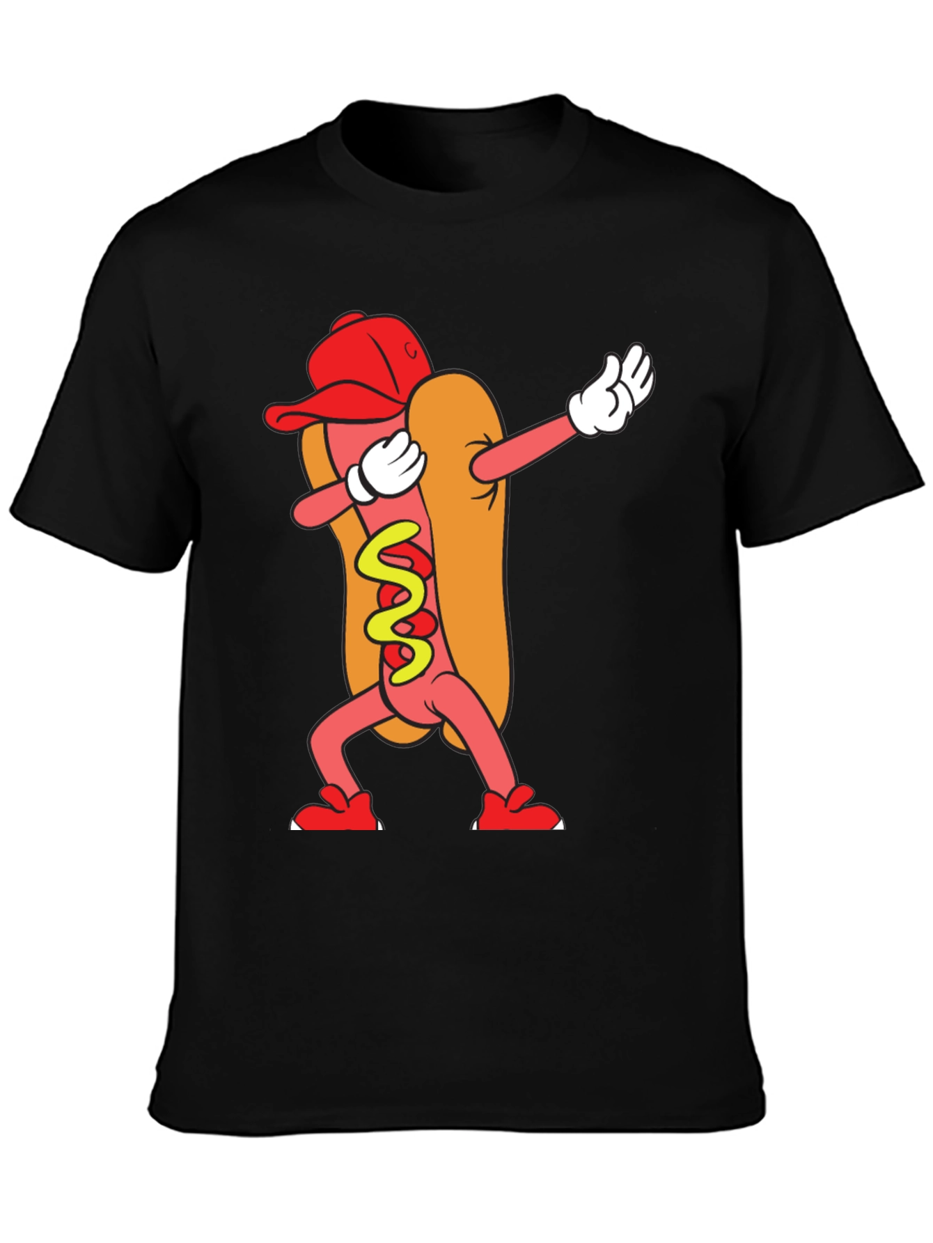 Dabbing Hot Dog Graphic Tee
