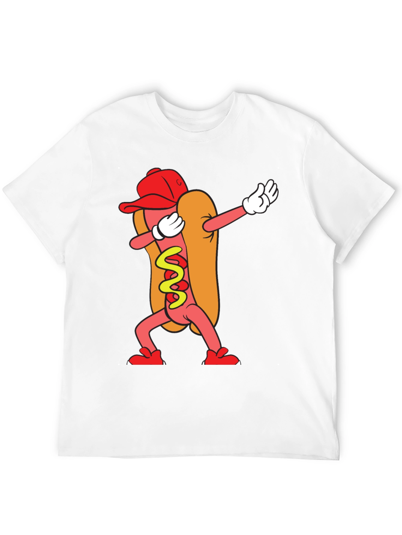Dabbing Hot Dog Graphic Tee