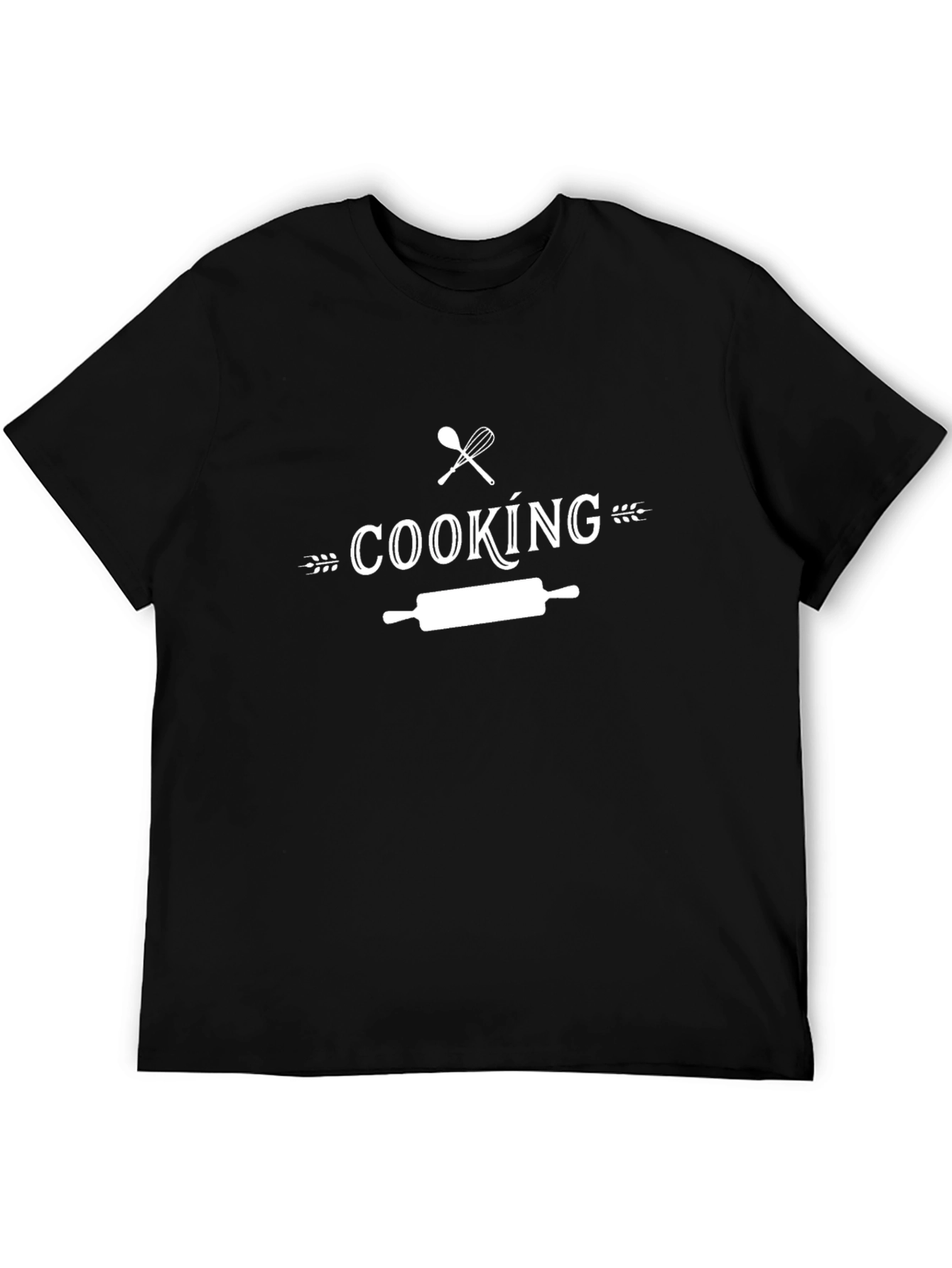 Cooking Graphic Tee - Whisk Rolling Pin Kitchen Shirt