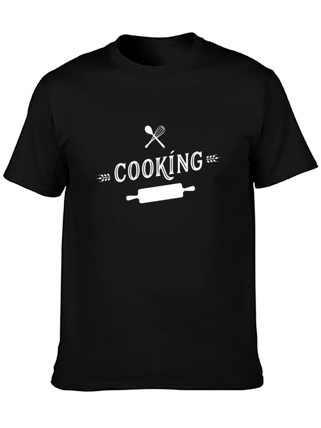 Cooking Graphic Tee - Whisk Rolling Pin Kitchen Shirt