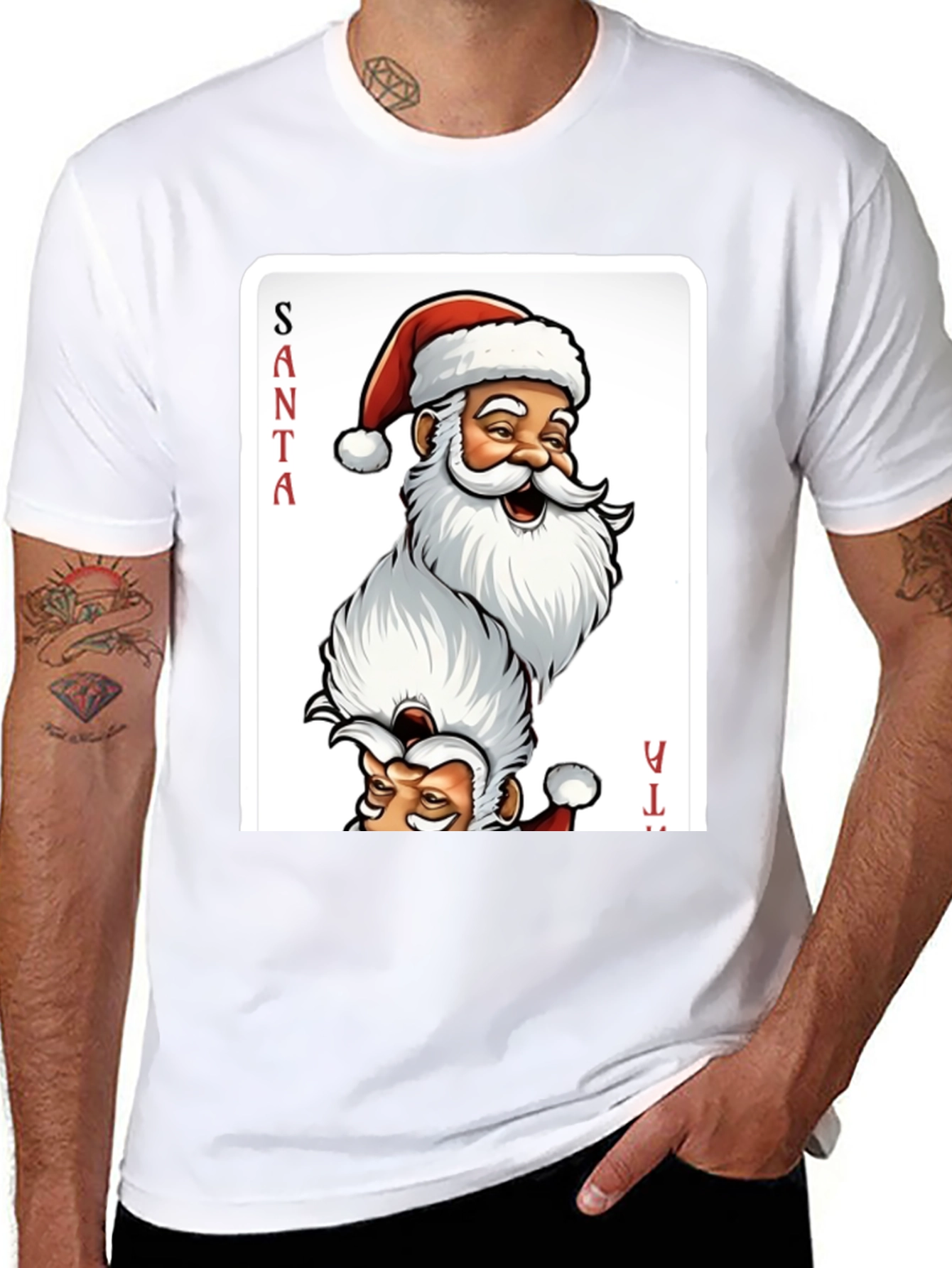 Santa Claus Playing Card T-Shirt