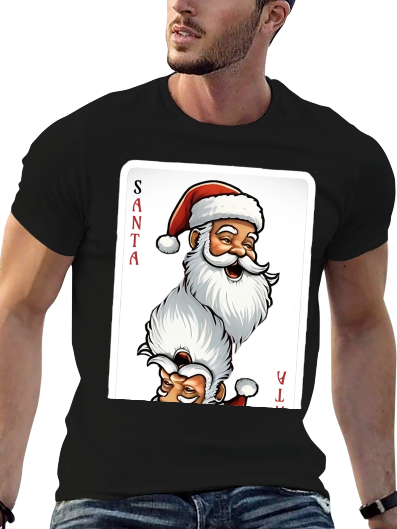 Santa Claus Playing Card T-Shirt