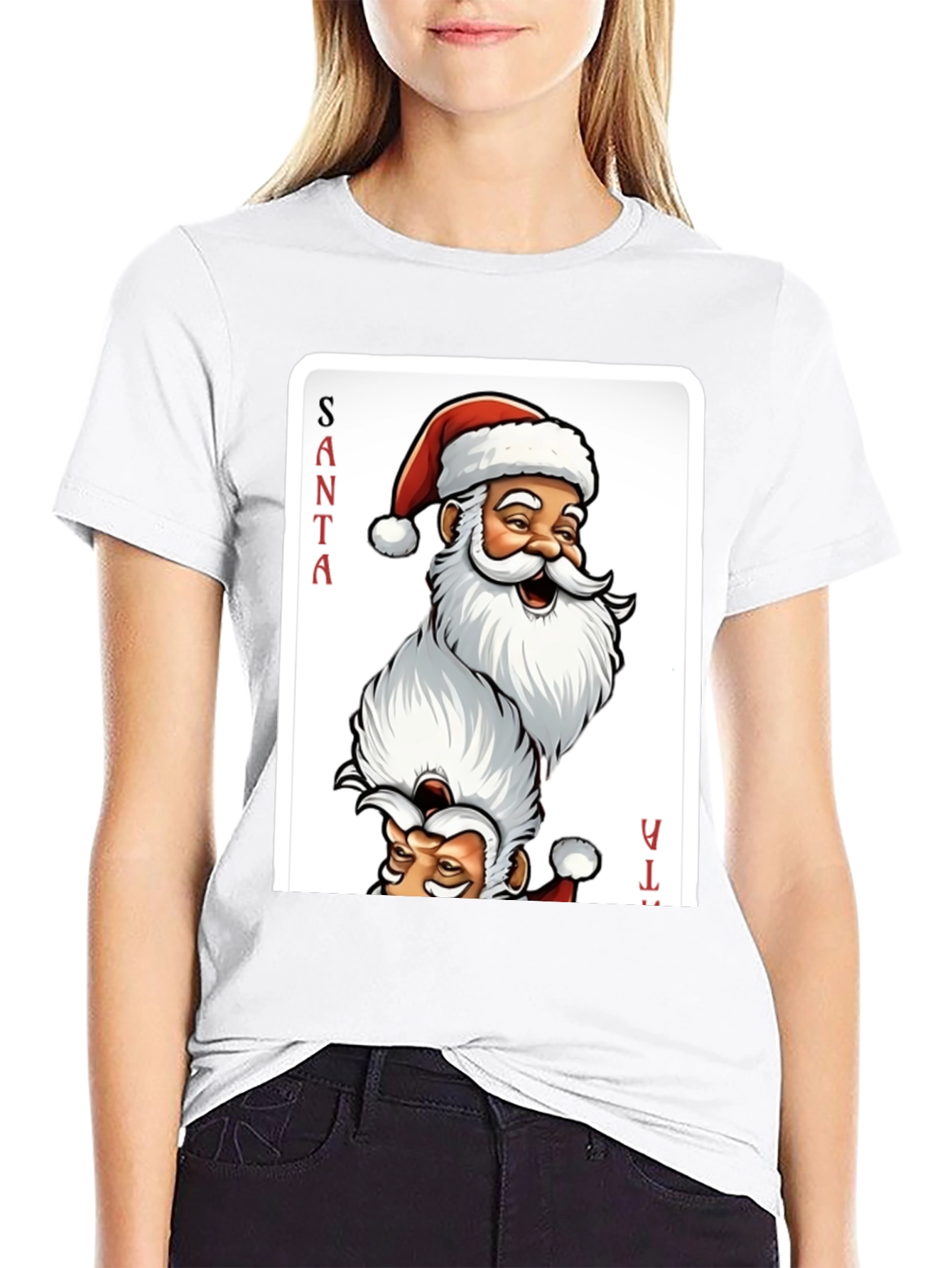 Santa Claus Playing Card T-Shirt