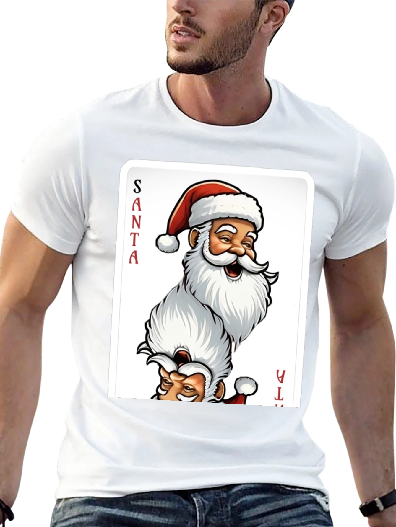 Santa Claus Playing Card T-Shirt