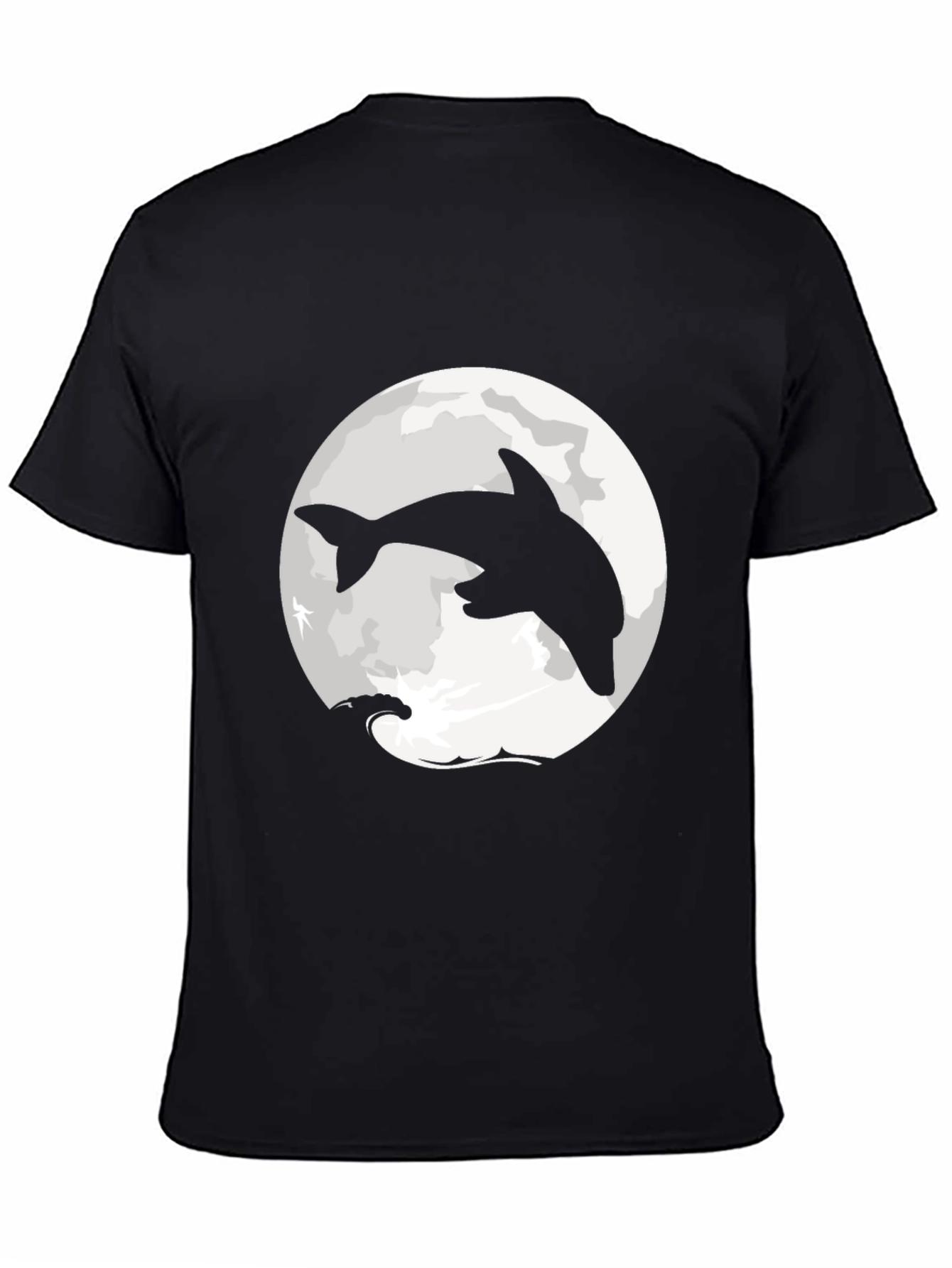 Dolphin Moon Graphic T-Shirt