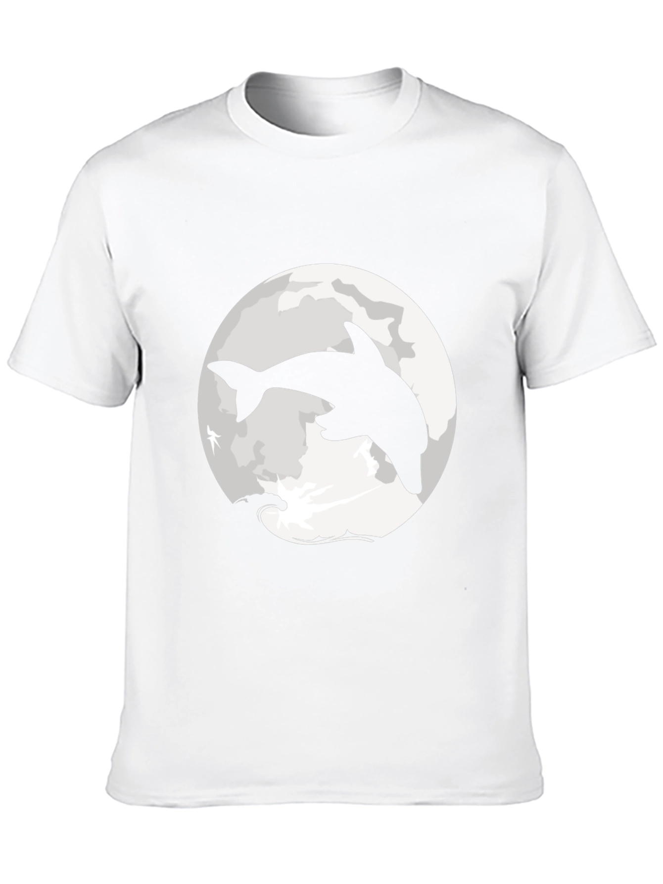 Dolphin Moon Graphic T-Shirt