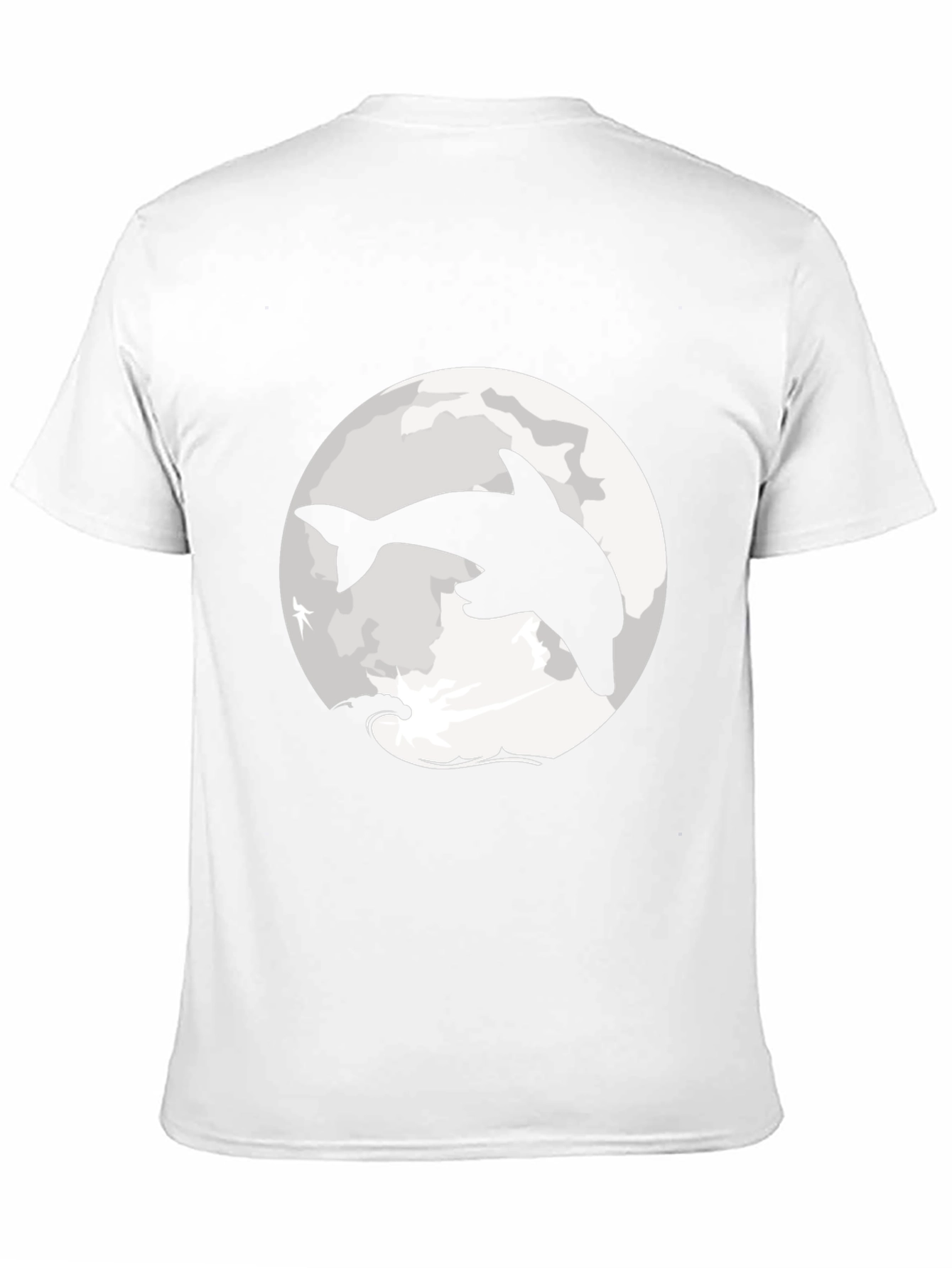 Dolphin Moon Graphic T-Shirt
