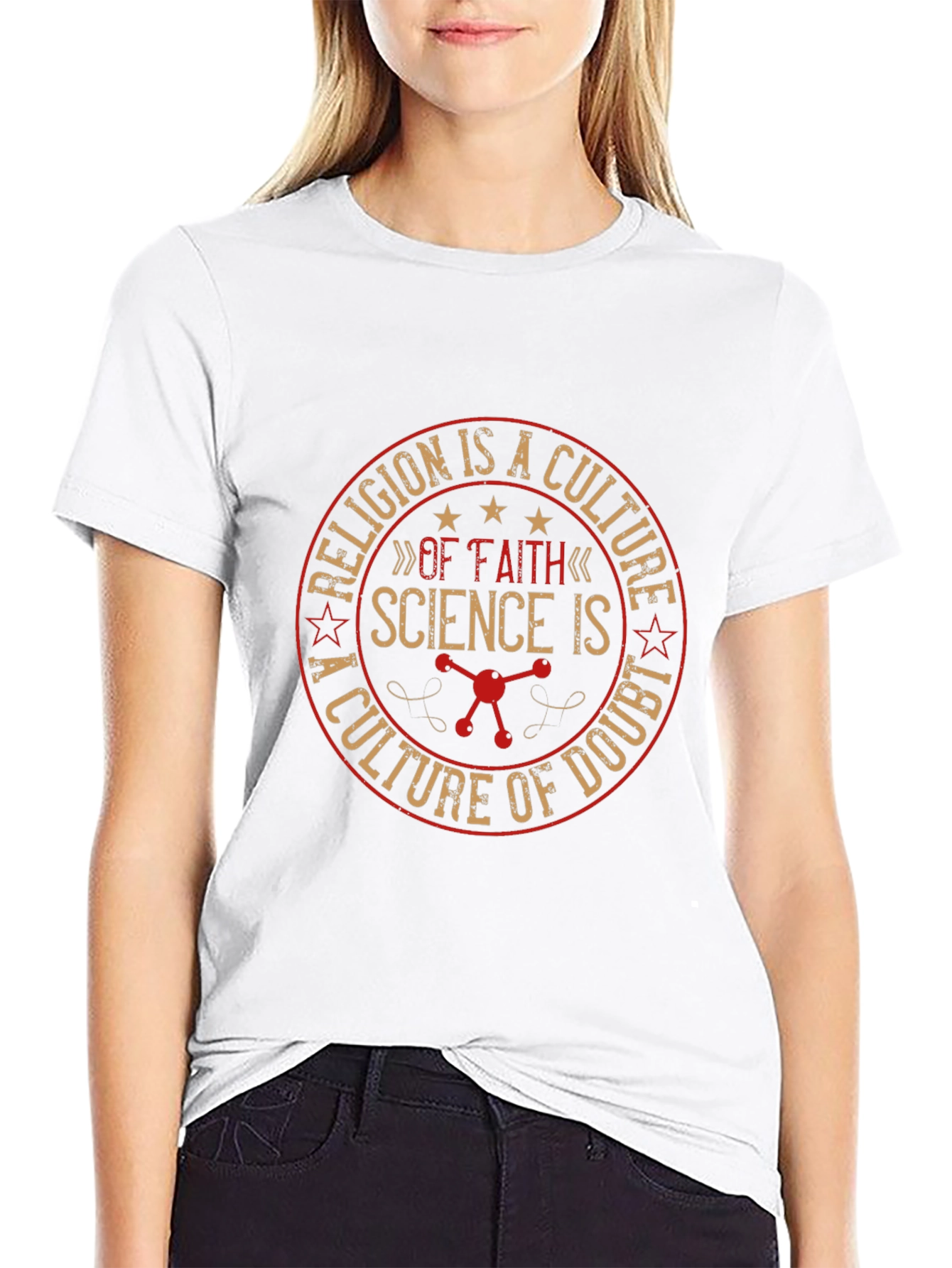 Science vs Religion Graphic Tee