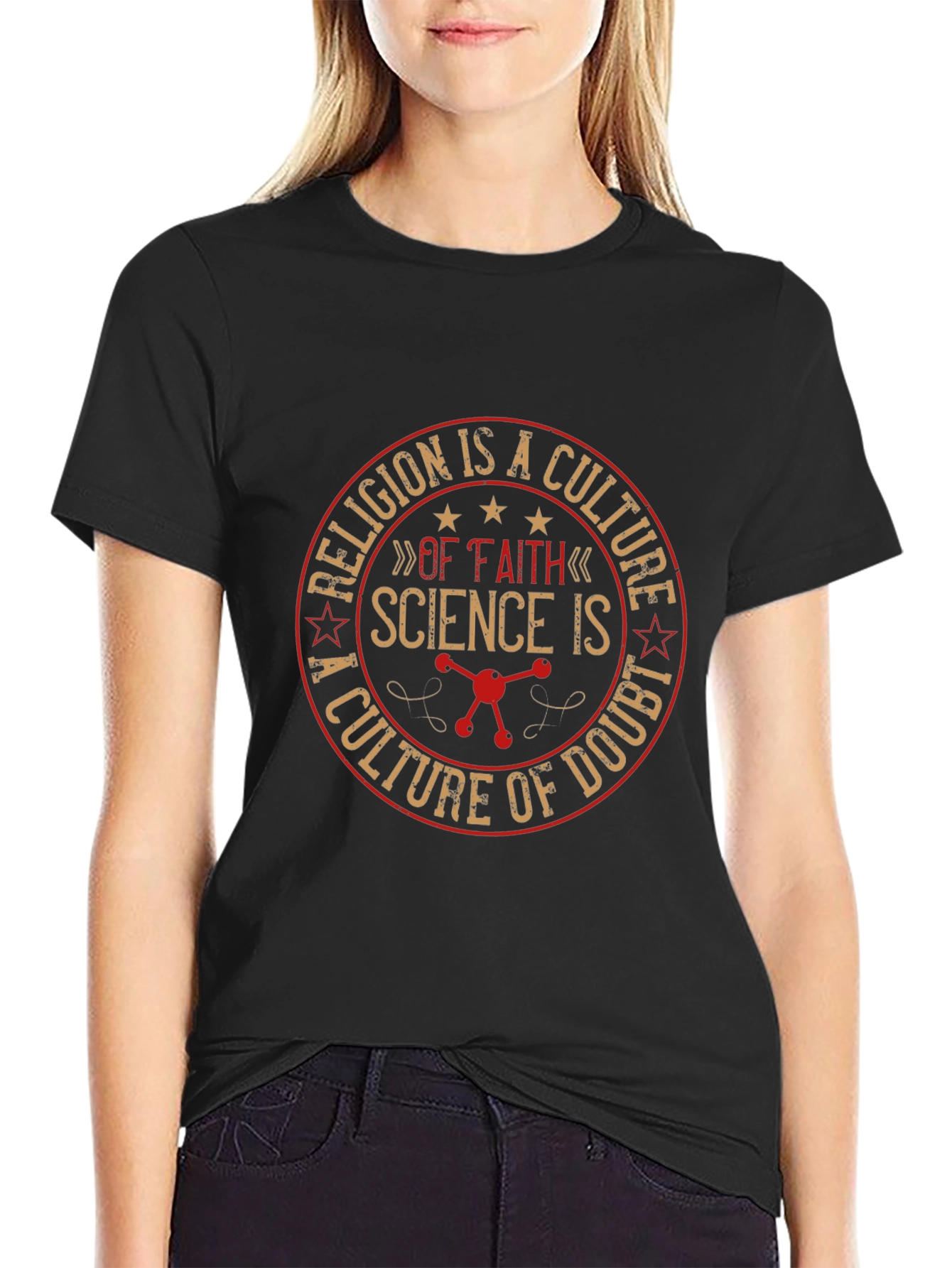 Science vs Religion Graphic Tee