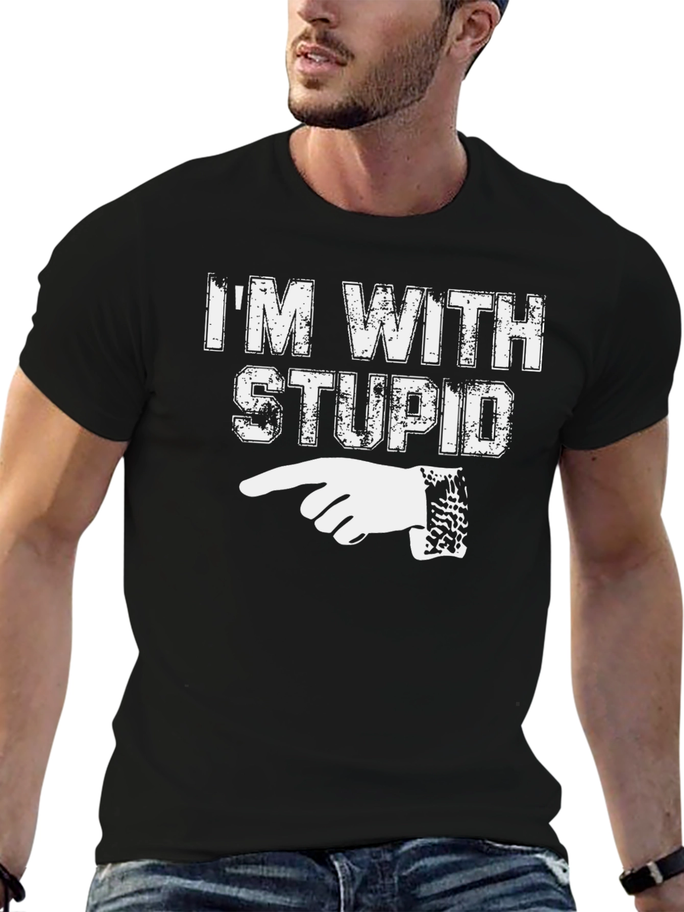 Im With Stupid Graphic Tee