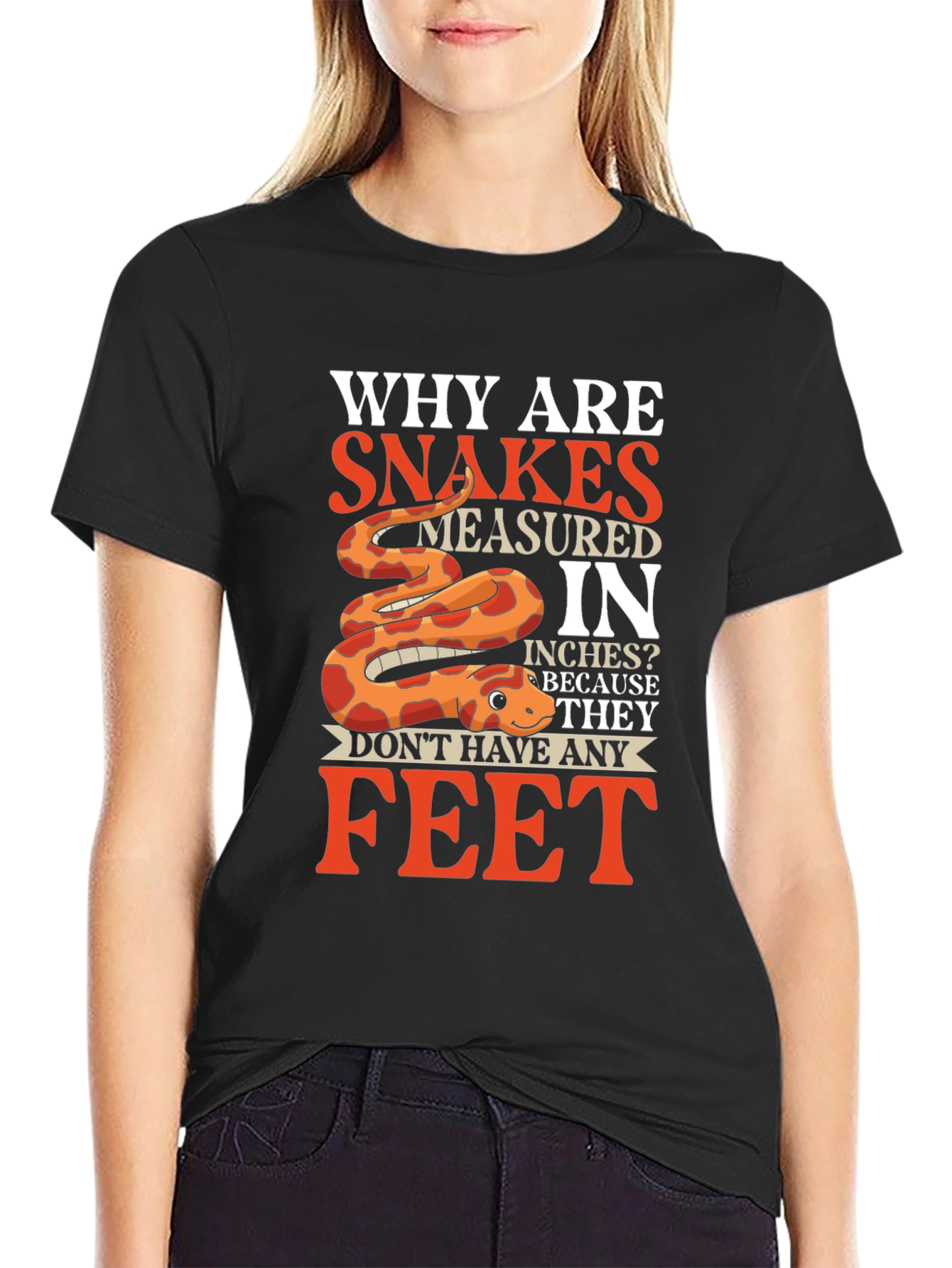 Snakes Measured in Inches Mens T-Shirt