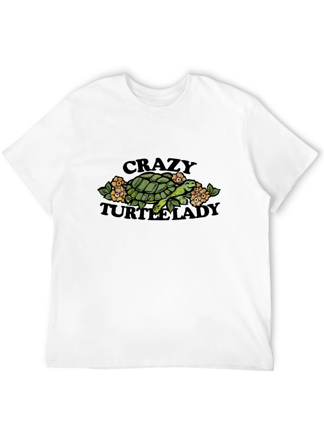 Crazy Turtle Lady Black T-Shirt