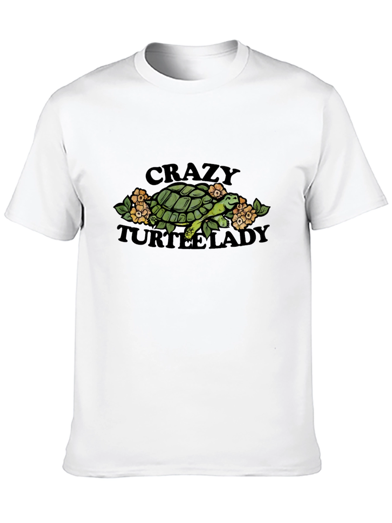Crazy Turtle Lady Black T-Shirt
