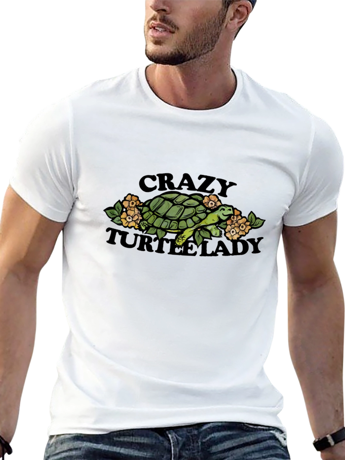 Crazy Turtle Lady Black T-Shirt