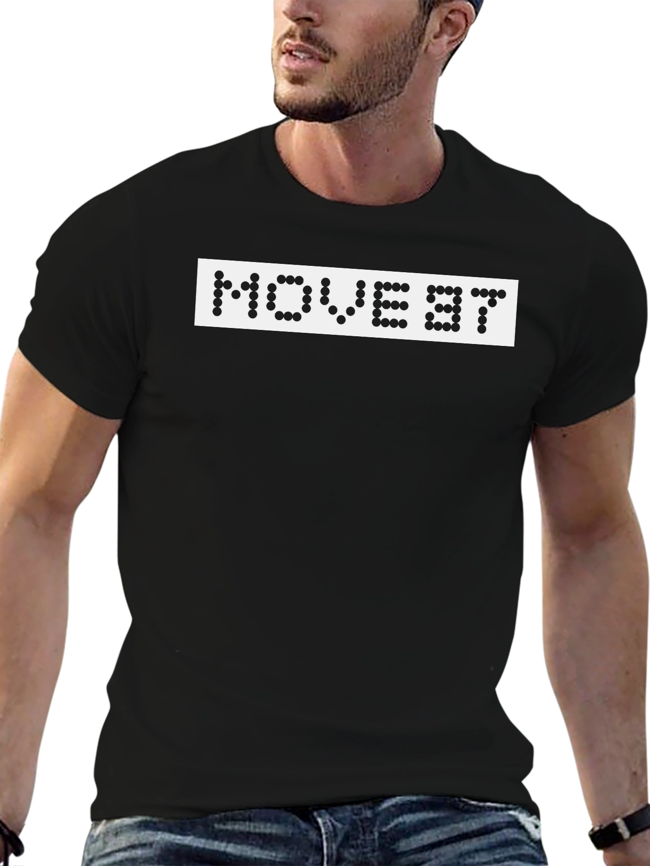 Move BT Dot Matrix Graphic Tee - Black